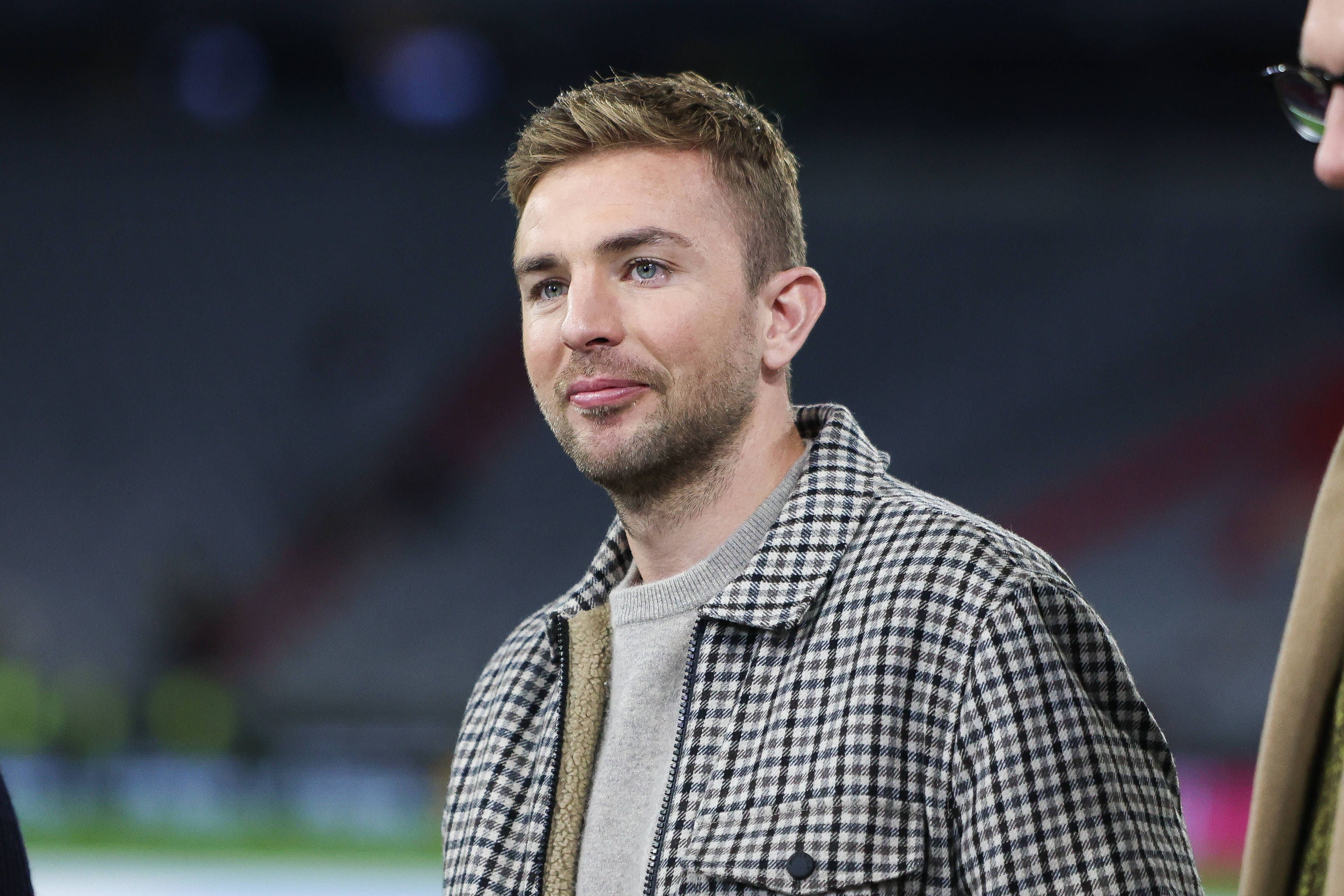 TV-Experte Christoph Kramer steht beim Nations-League-Spiel Deutschland gegen Niederlande in der Allianz-Arena.