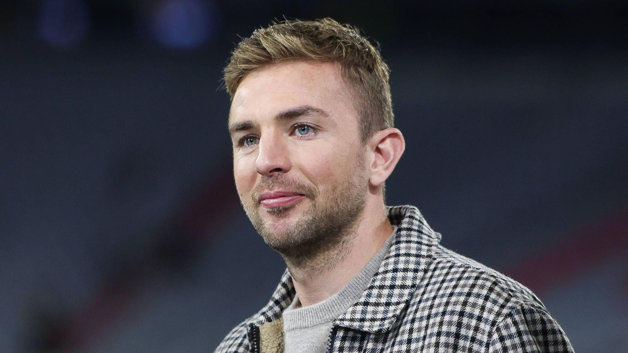 TV-Experte Christoph Kramer steht beim Nations-League-Spiel Deutschland gegen Niederlande in der Allianz-Arena.