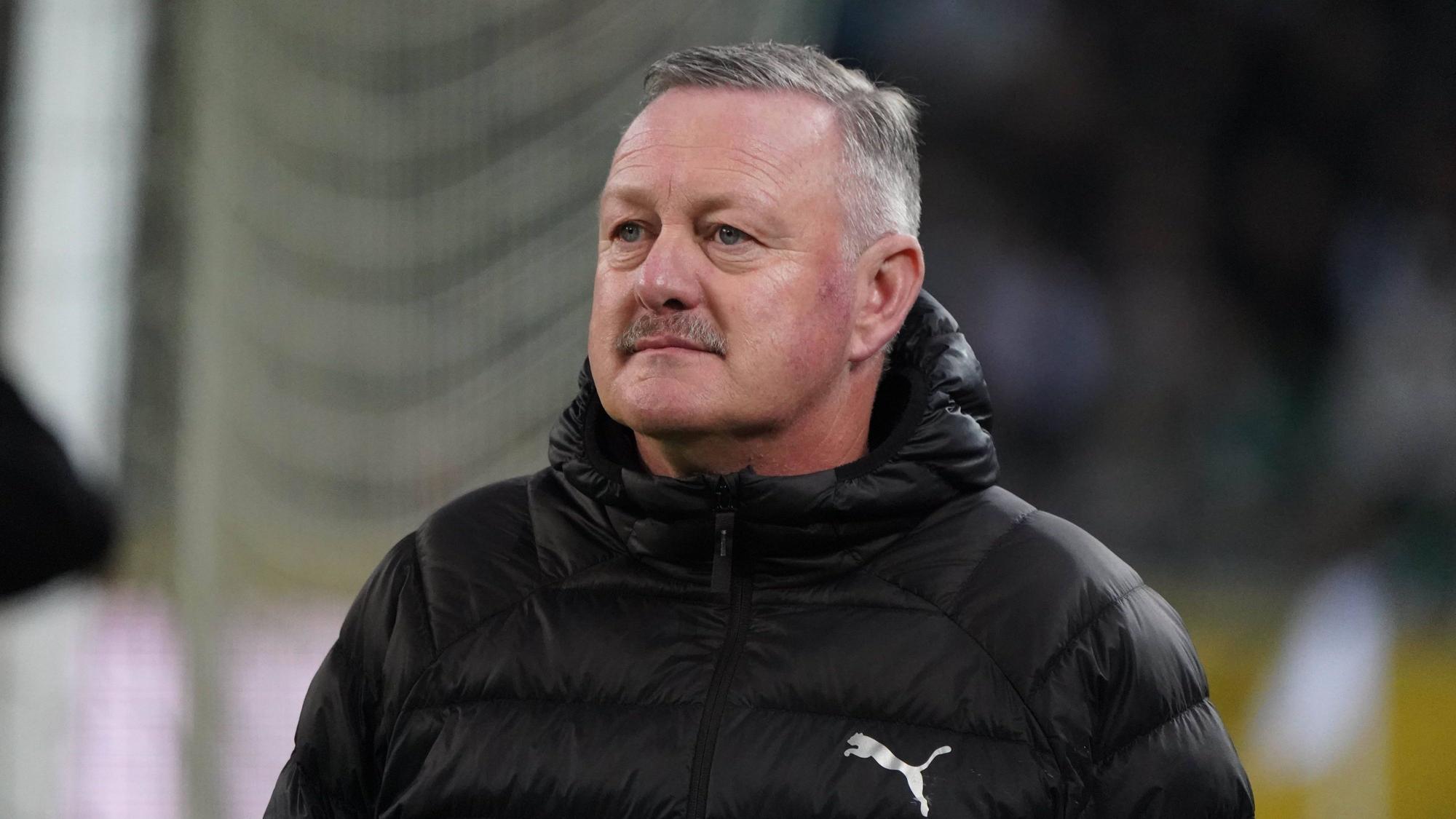 Roland Virkus vor dem Spiel gegen den FC St. Pauli.