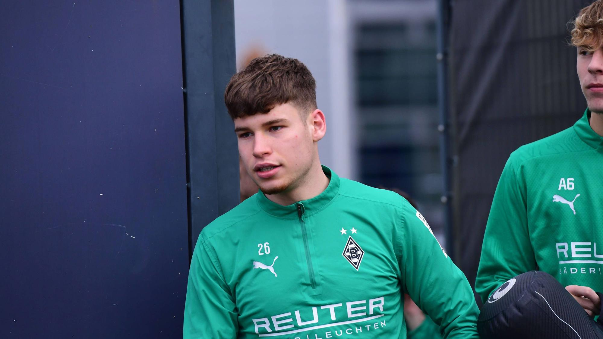 Lukas Ullrich beim Gladbach-Training.