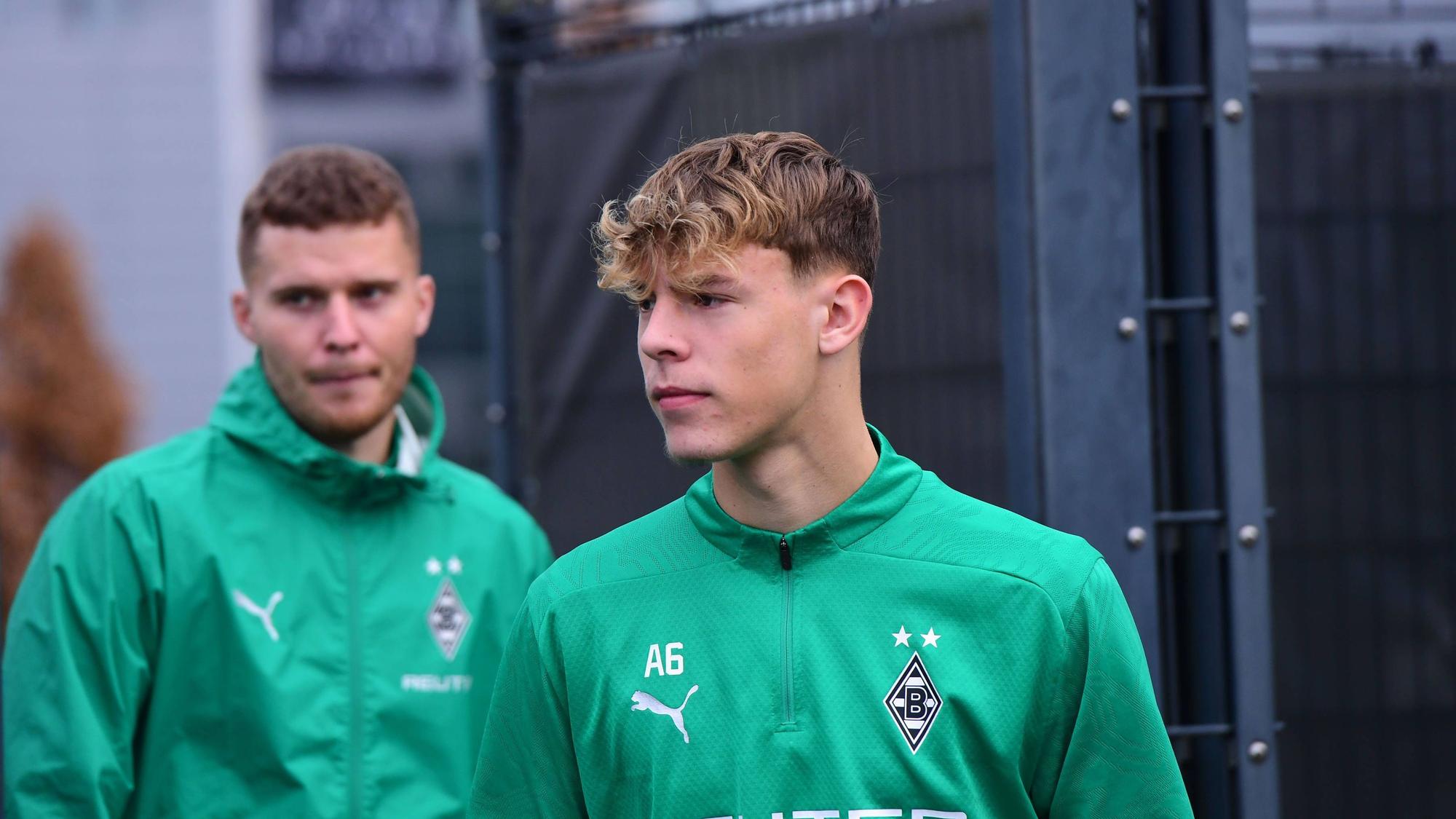 Niklas Swider im Borussia-Training.
