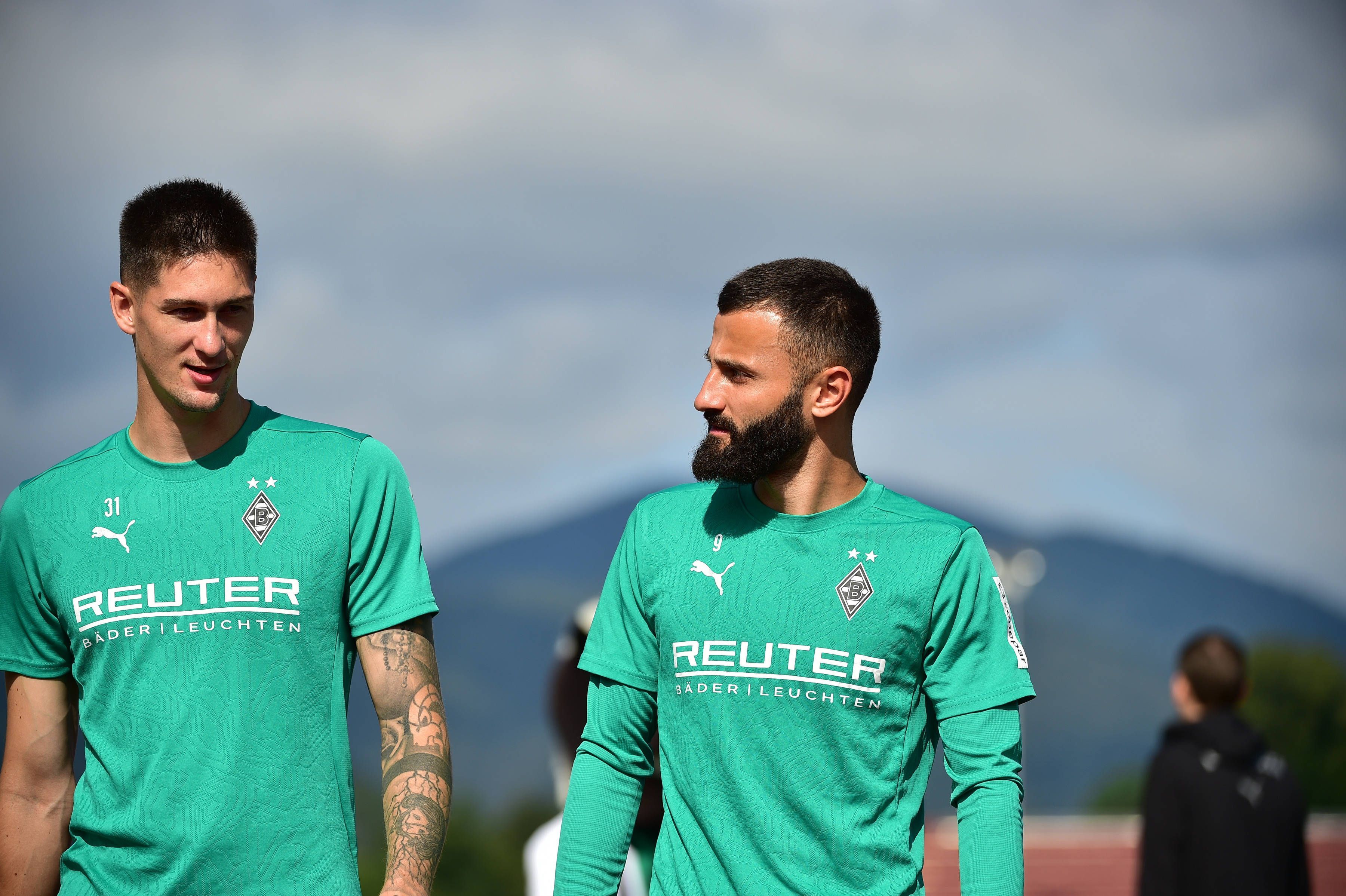 Tomas Cvancara und Franck Honorat im Trainingslager.