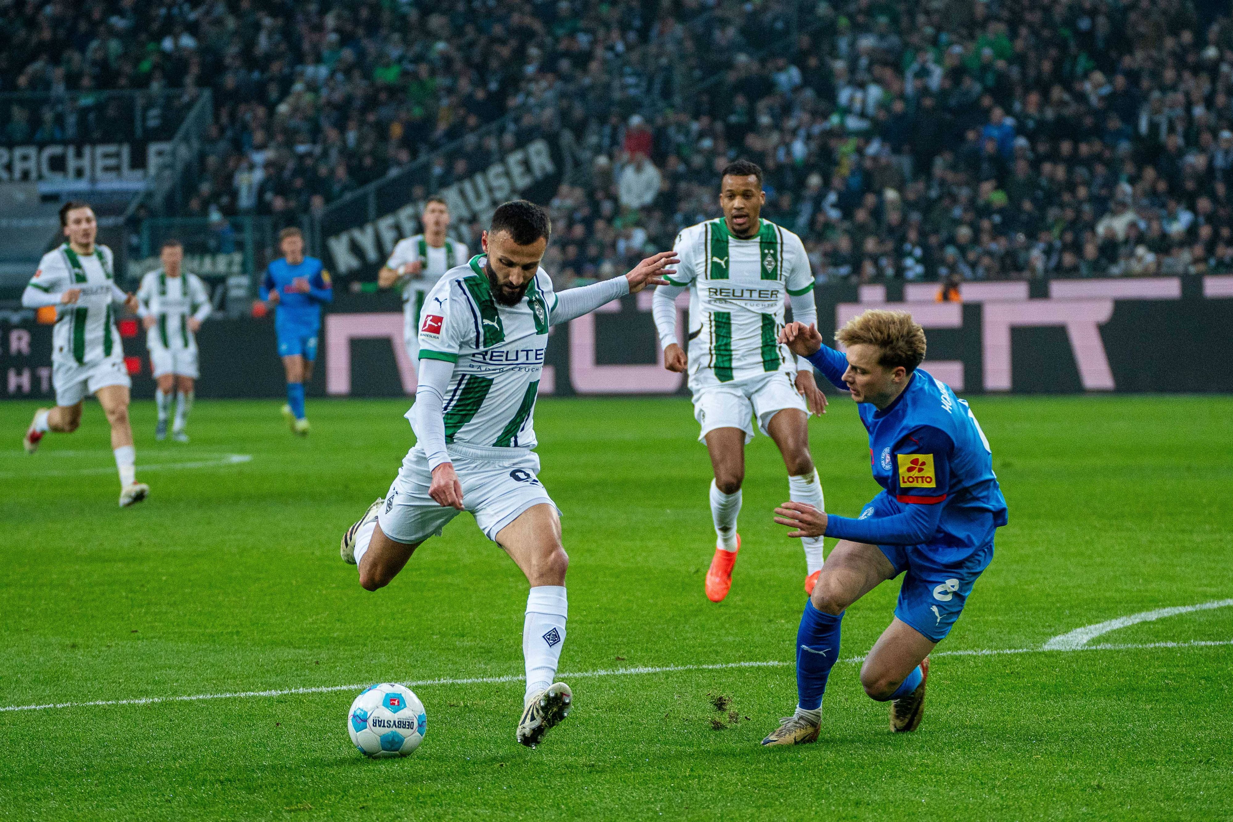 Franck Honorat schießt.