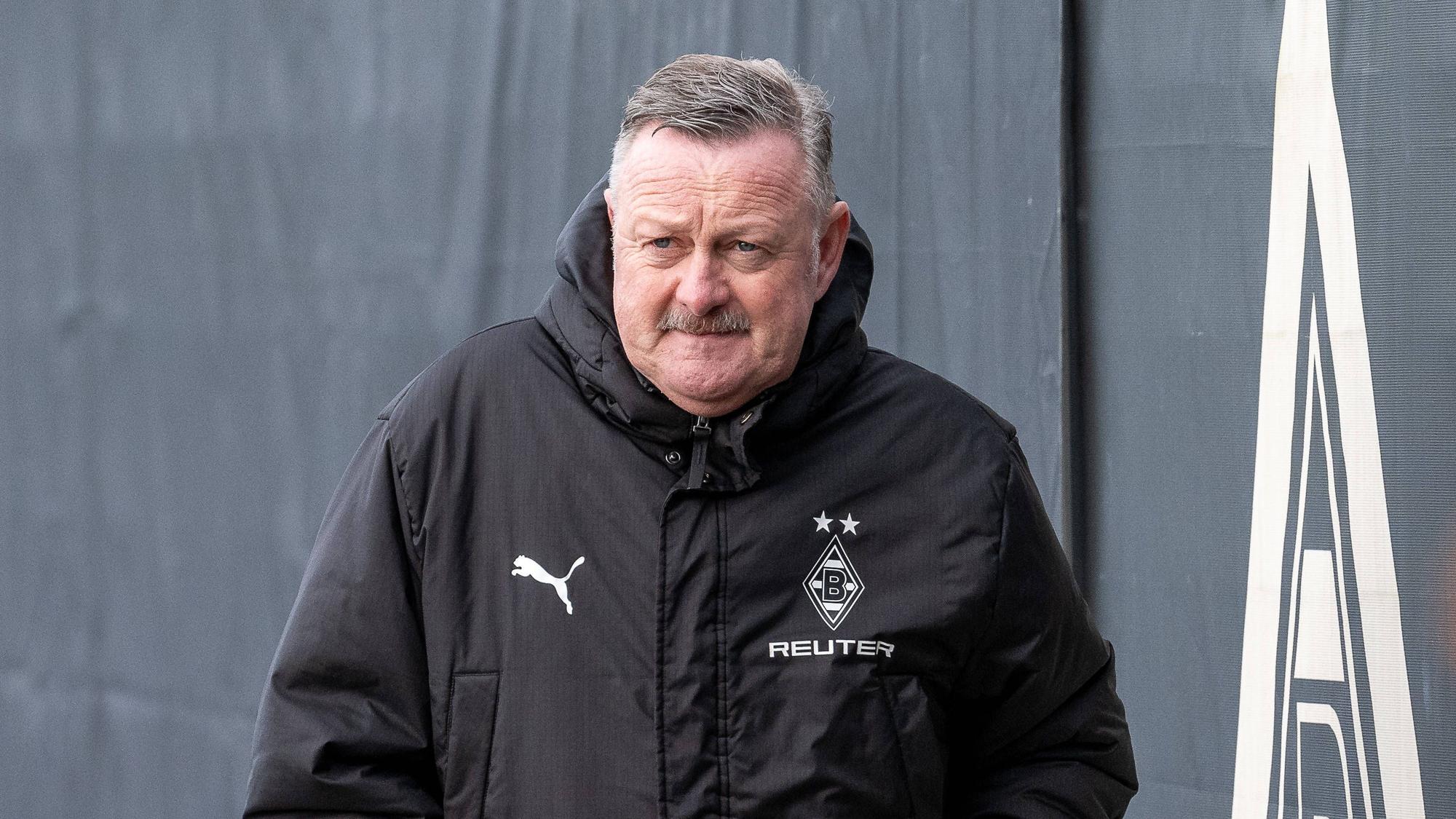 Roland Virkus beim Training von Borussia Mönchengladbach.