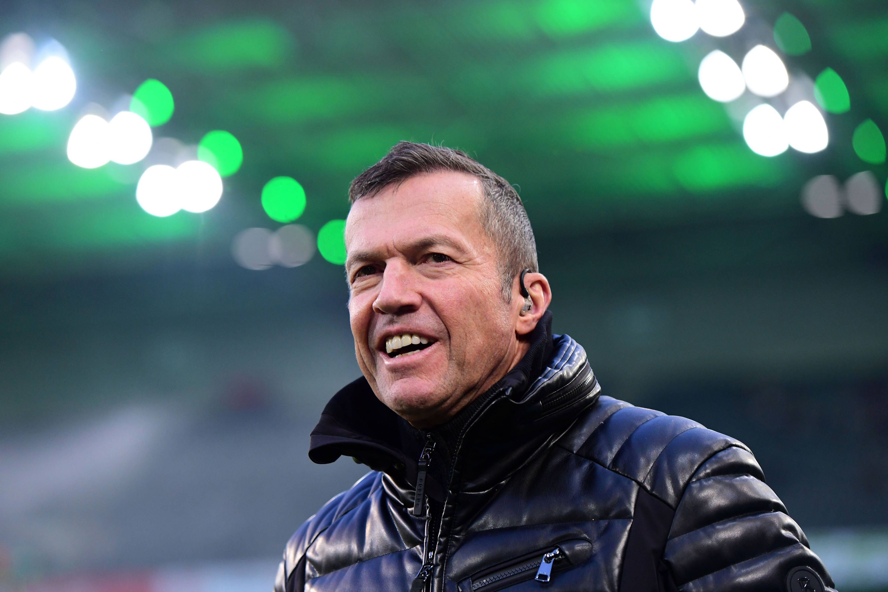 Lothar Matthäus im Borussia-Park vor dem Spiel von Borussia Mönchengladbach gegen Eintracht Frankurt