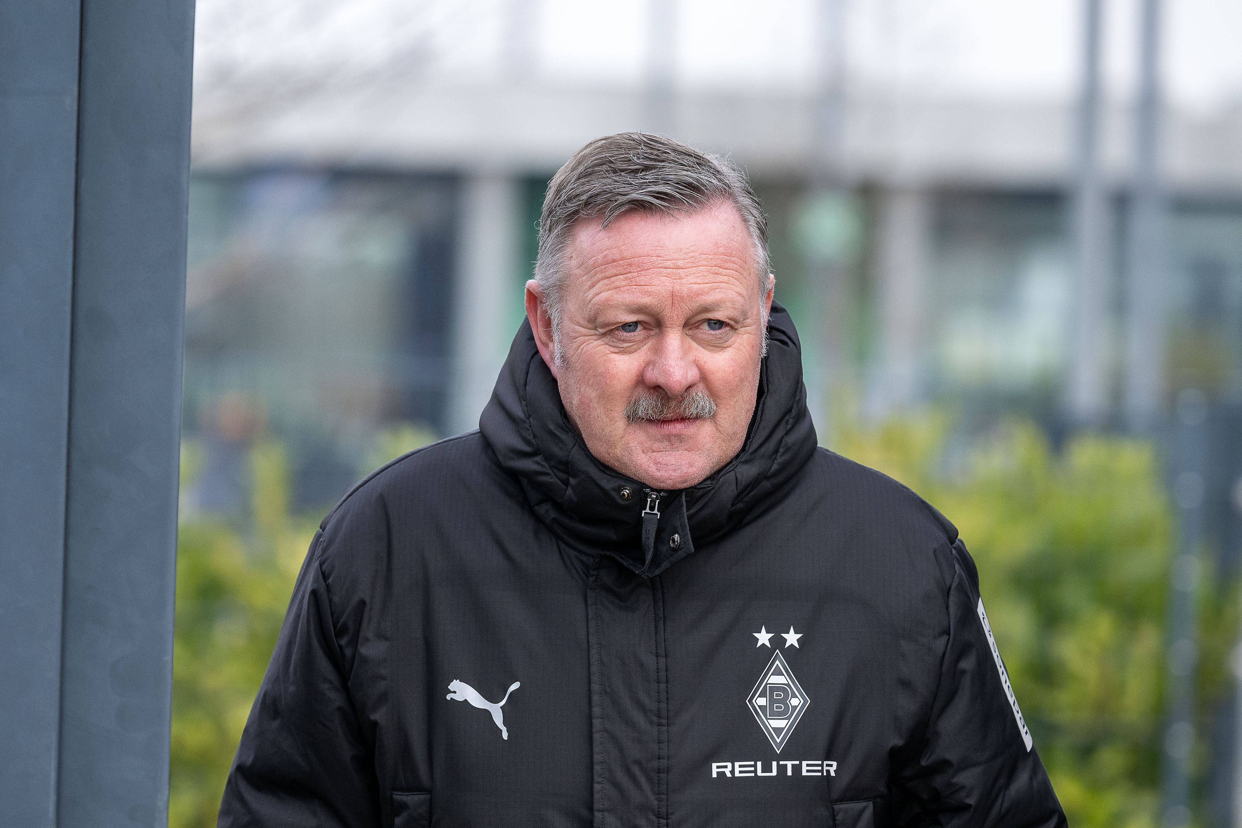 Roland Virkus beim Gladbach-Training.