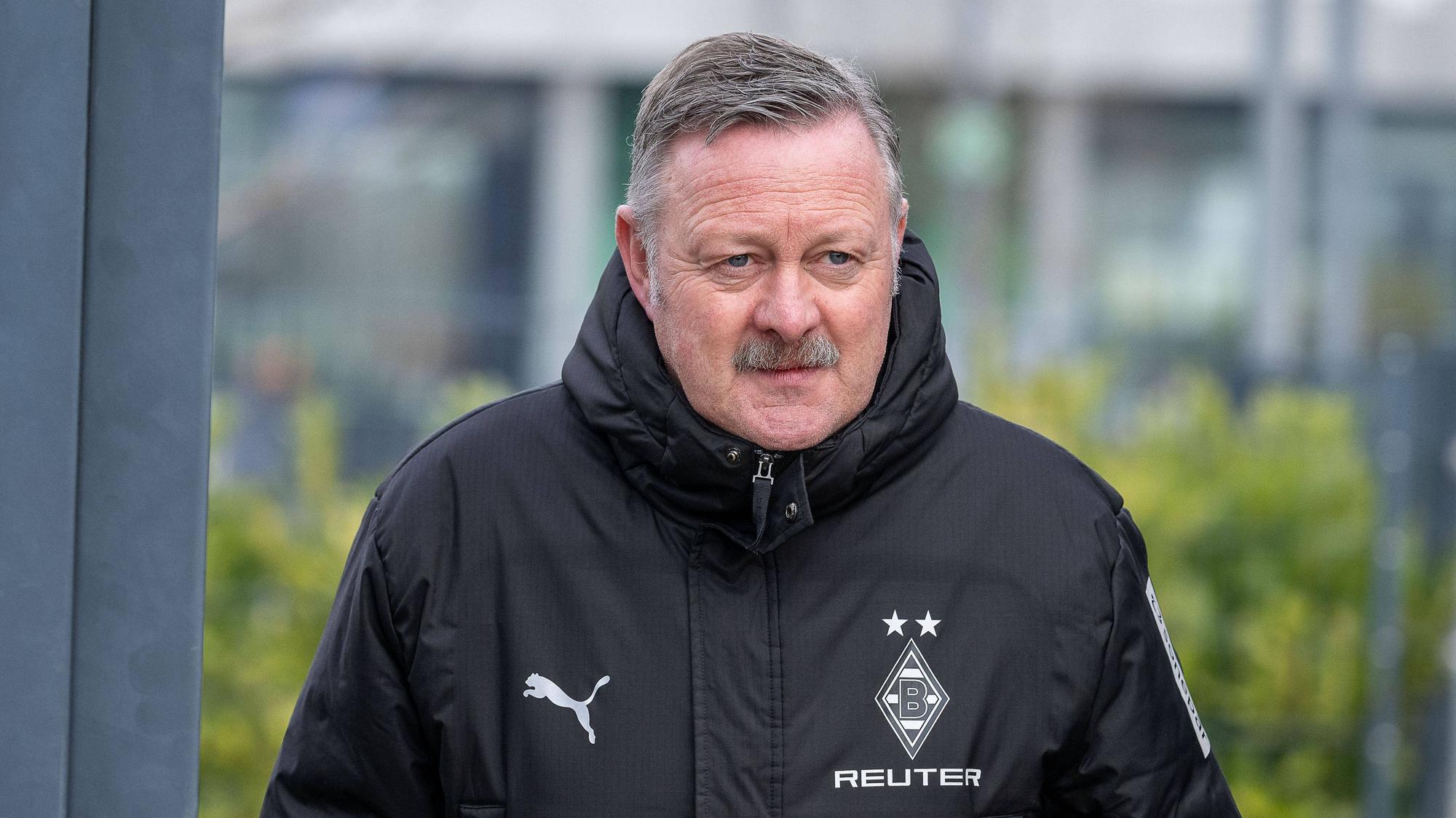Roland Virkus beim Gladbach-Training.