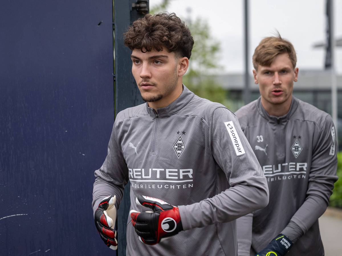 Tiago Pereira Cardoso und Moritz Nicolas vor dem Training.