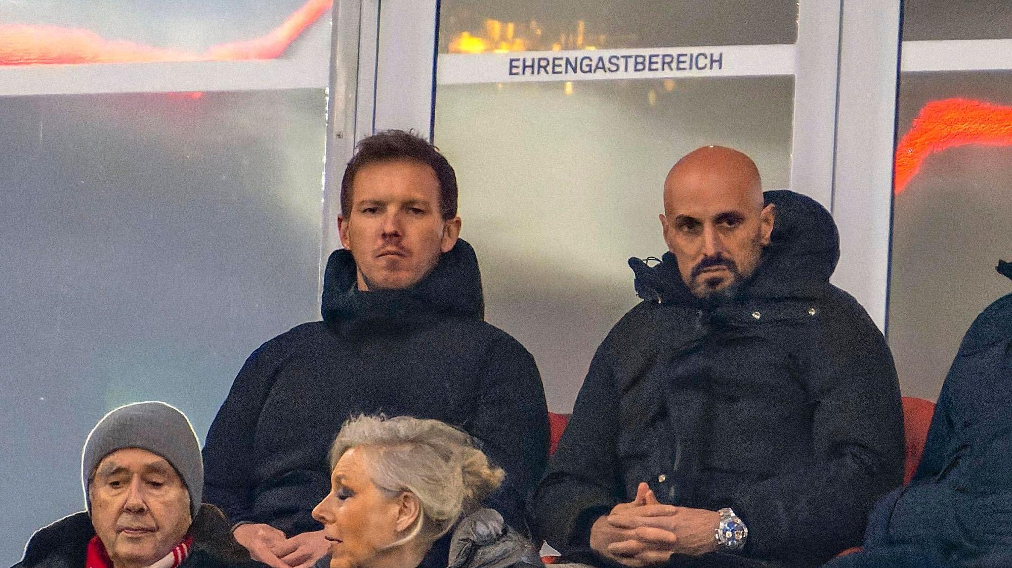 Julian Nagelsmann und Antonio Di Salvo in der Allianz-Arena.
