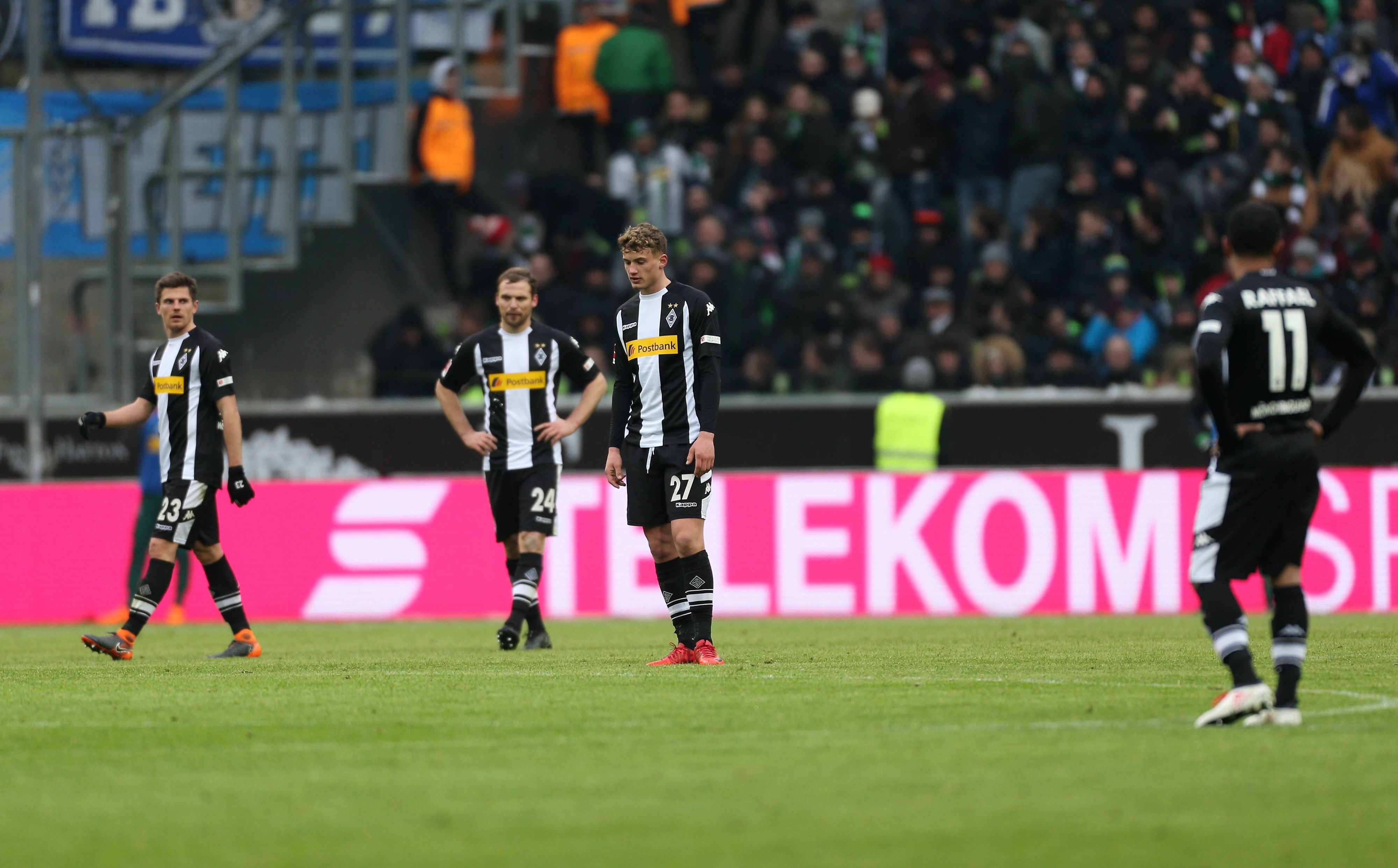 Michael Cuisance ist gefrustet im Gladbach-Trikot.