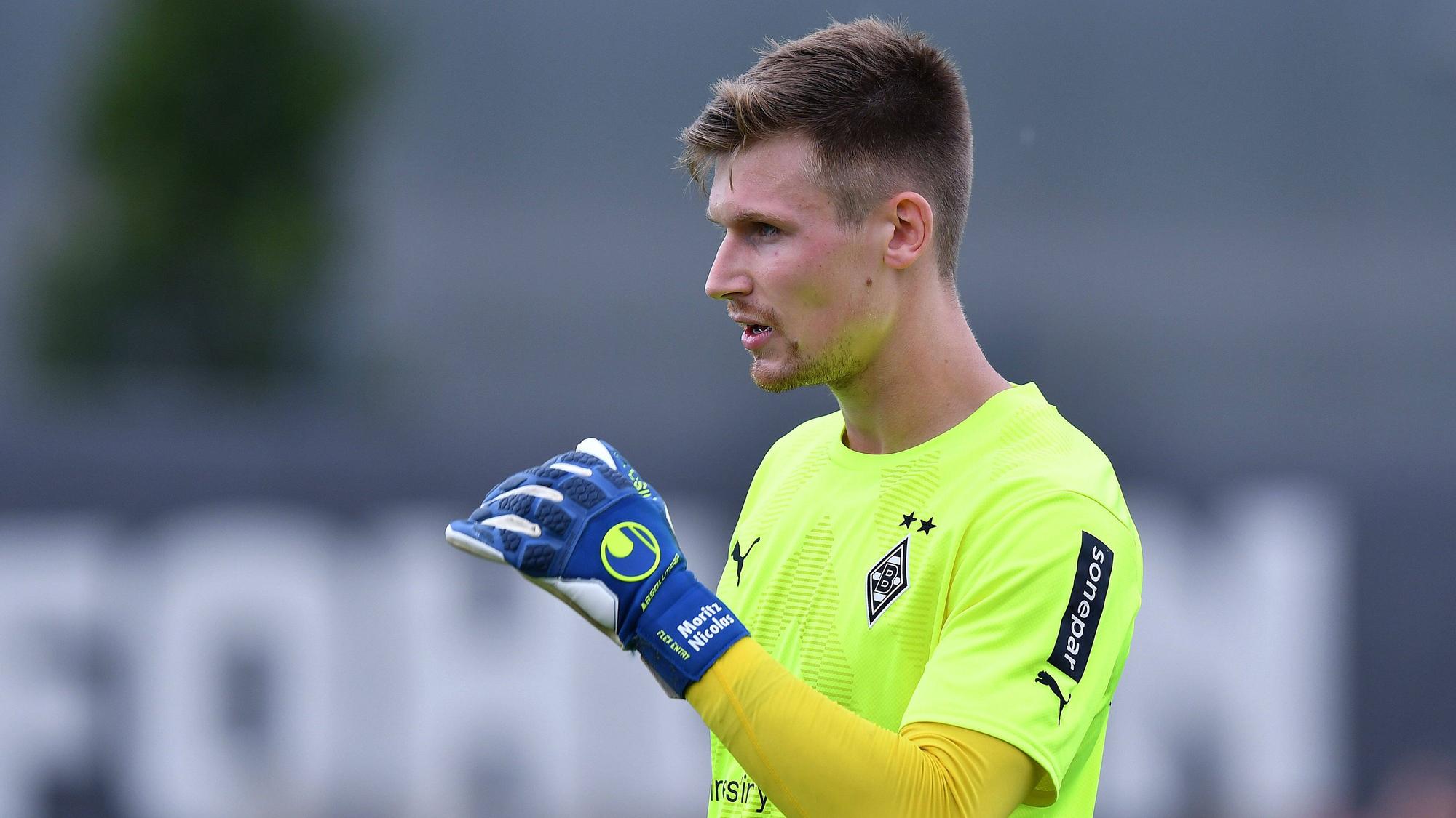 Moritz Nicolas im Gladbacher Torwarttrikot.