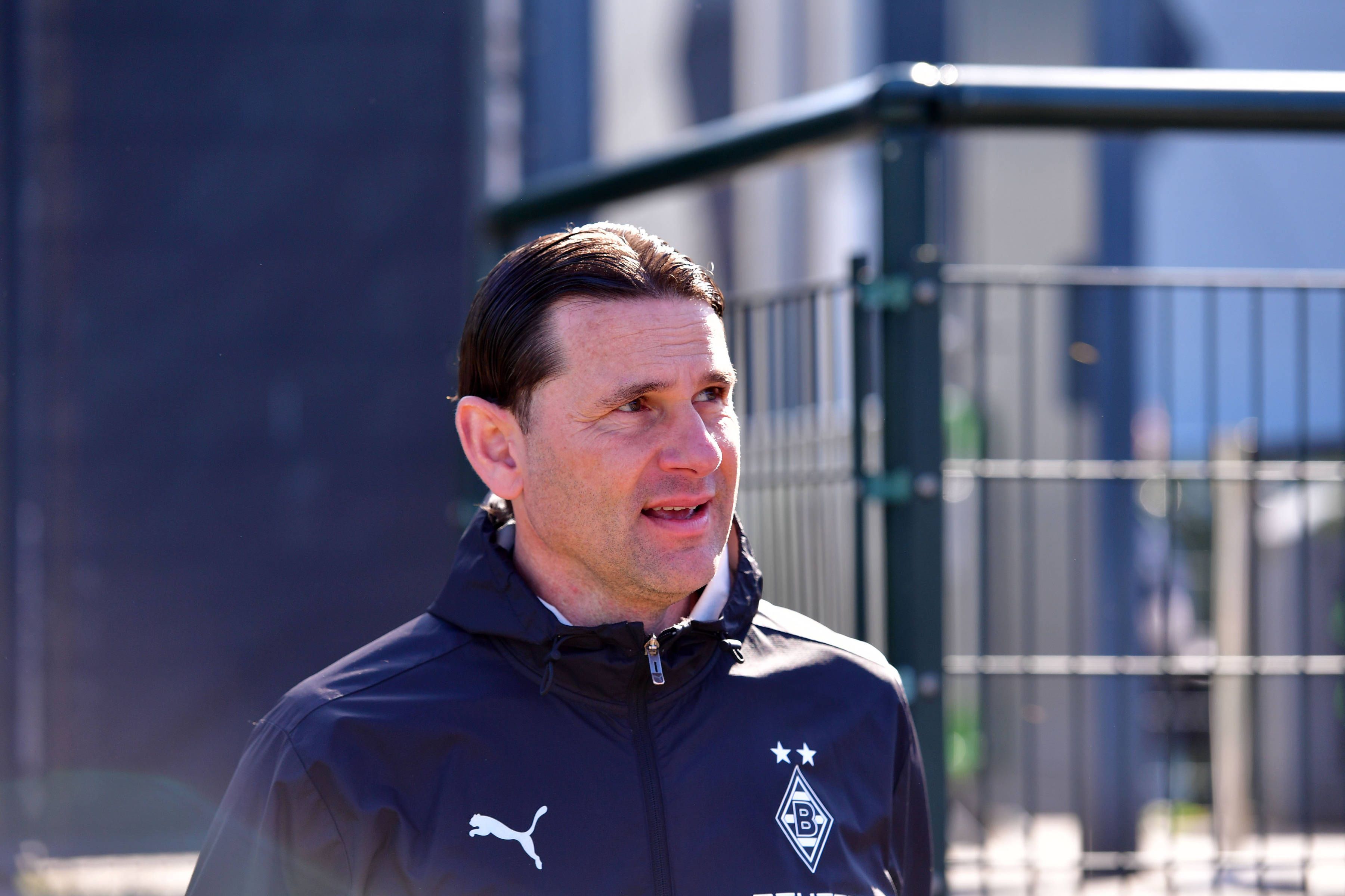 Gerardo Seoane beim Training von Borussia Mönchengladbach.