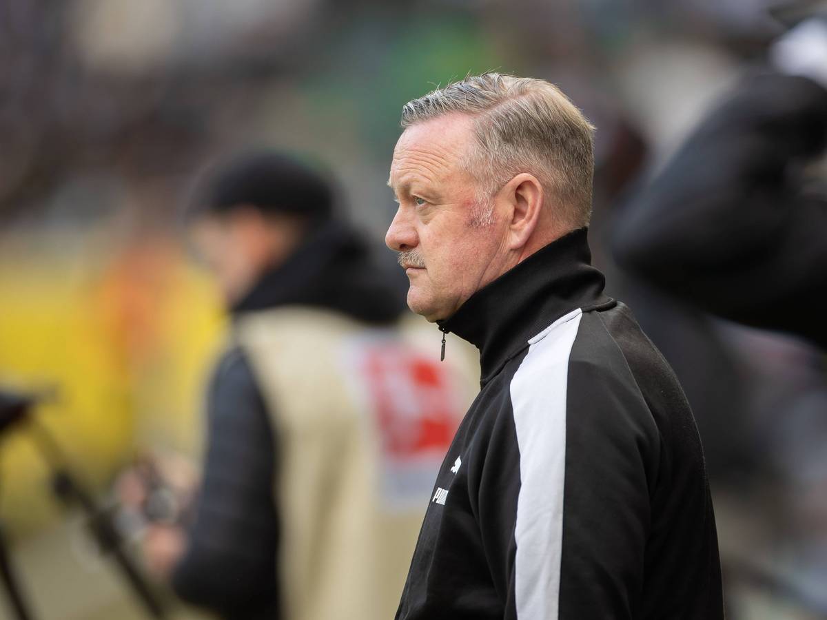 Roland Virkus vor dem Spiel gegen RB Leipzig.