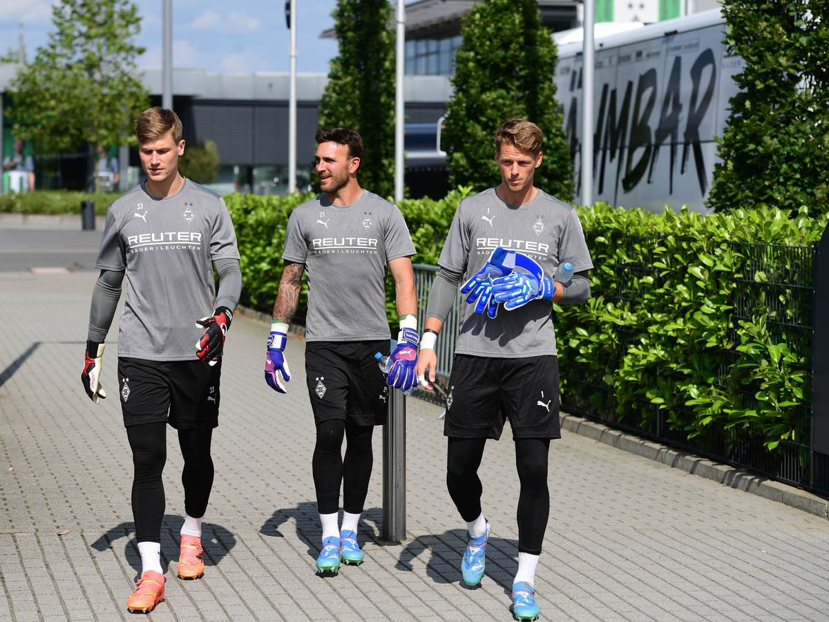 Die Gladbach-Keeper im Training.