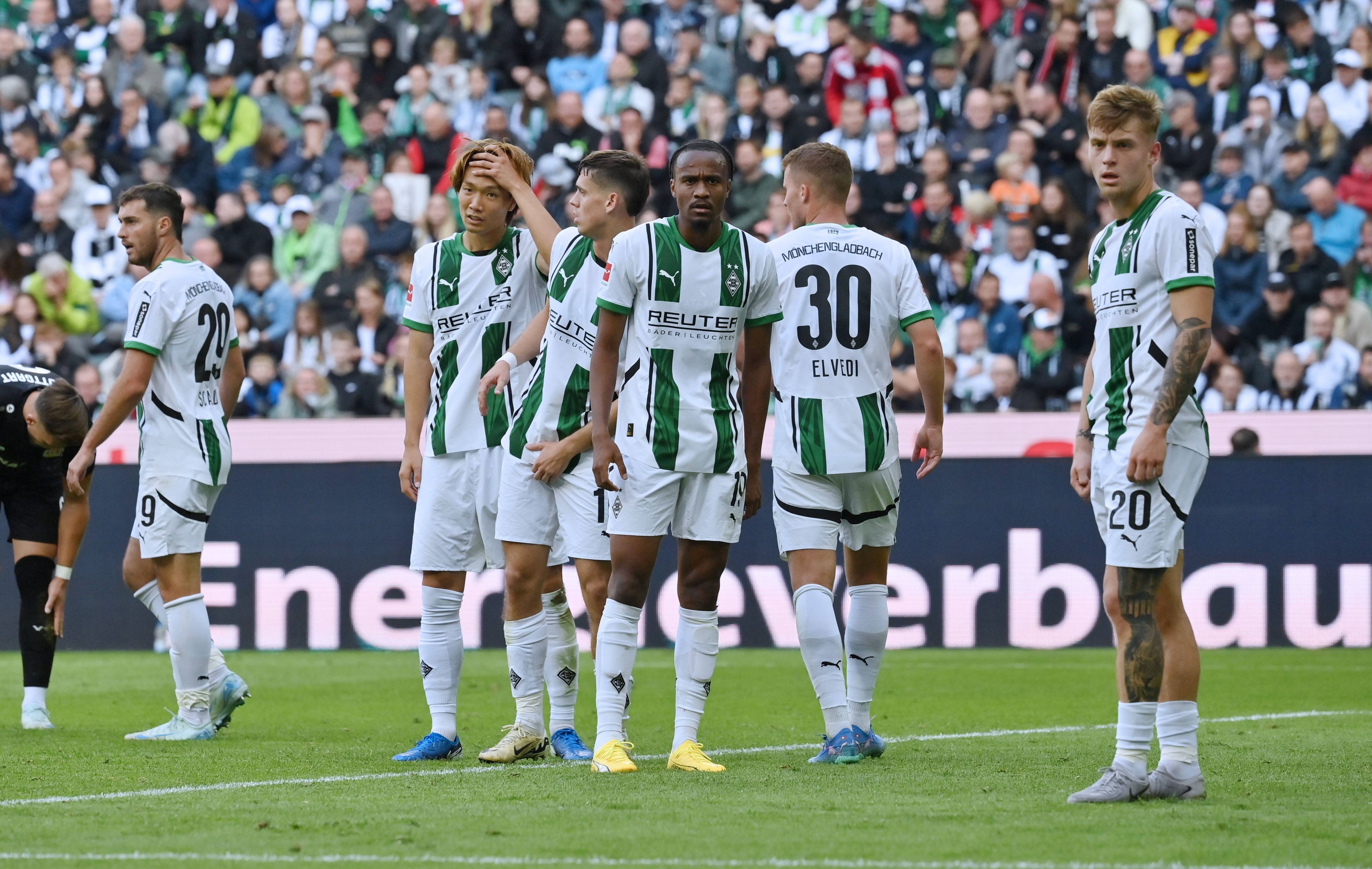 Spieler von Borussia Mönchengladbach sind ratlos.