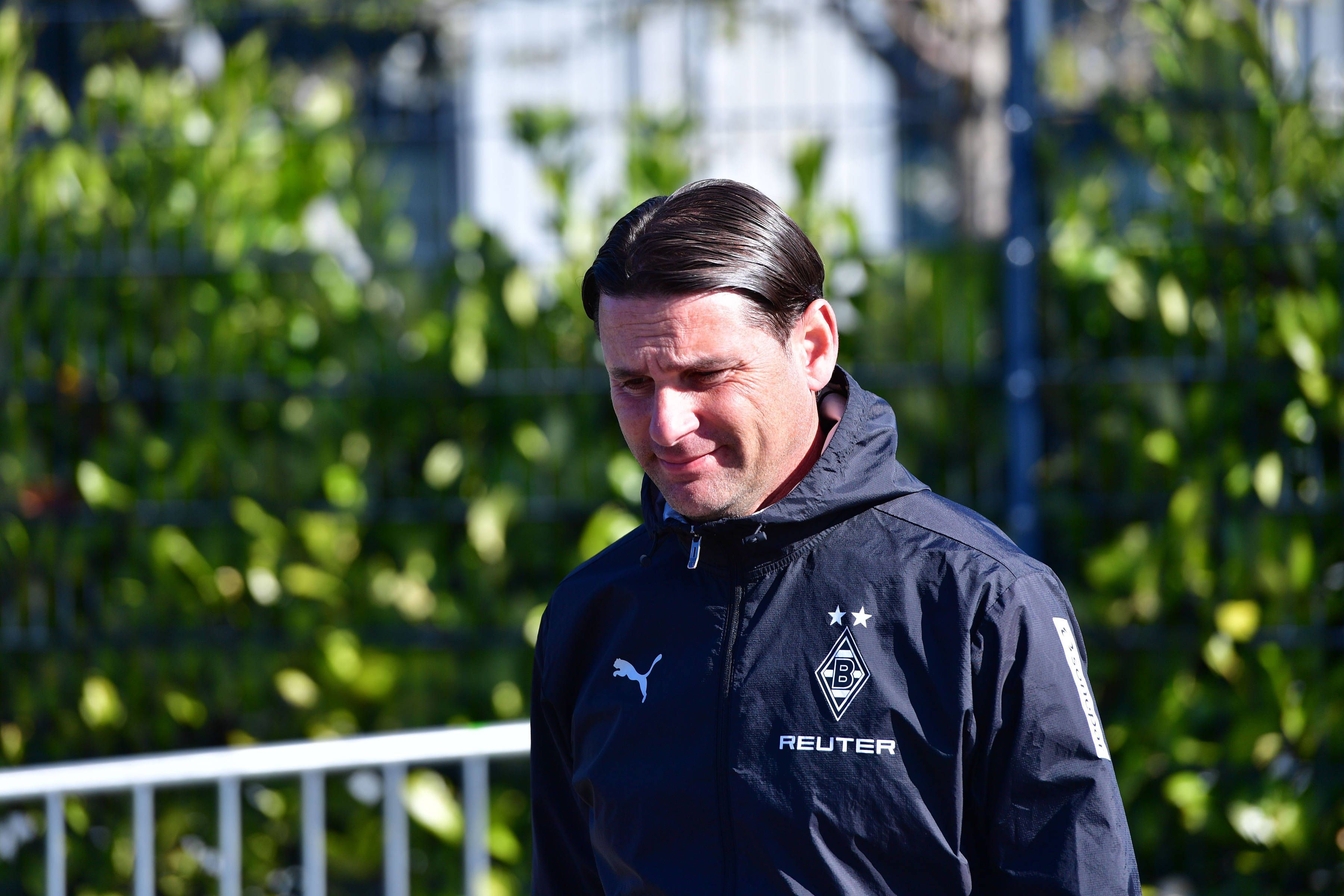 Gerardo Seoane beim Training von Borussia Mönchengladbach.