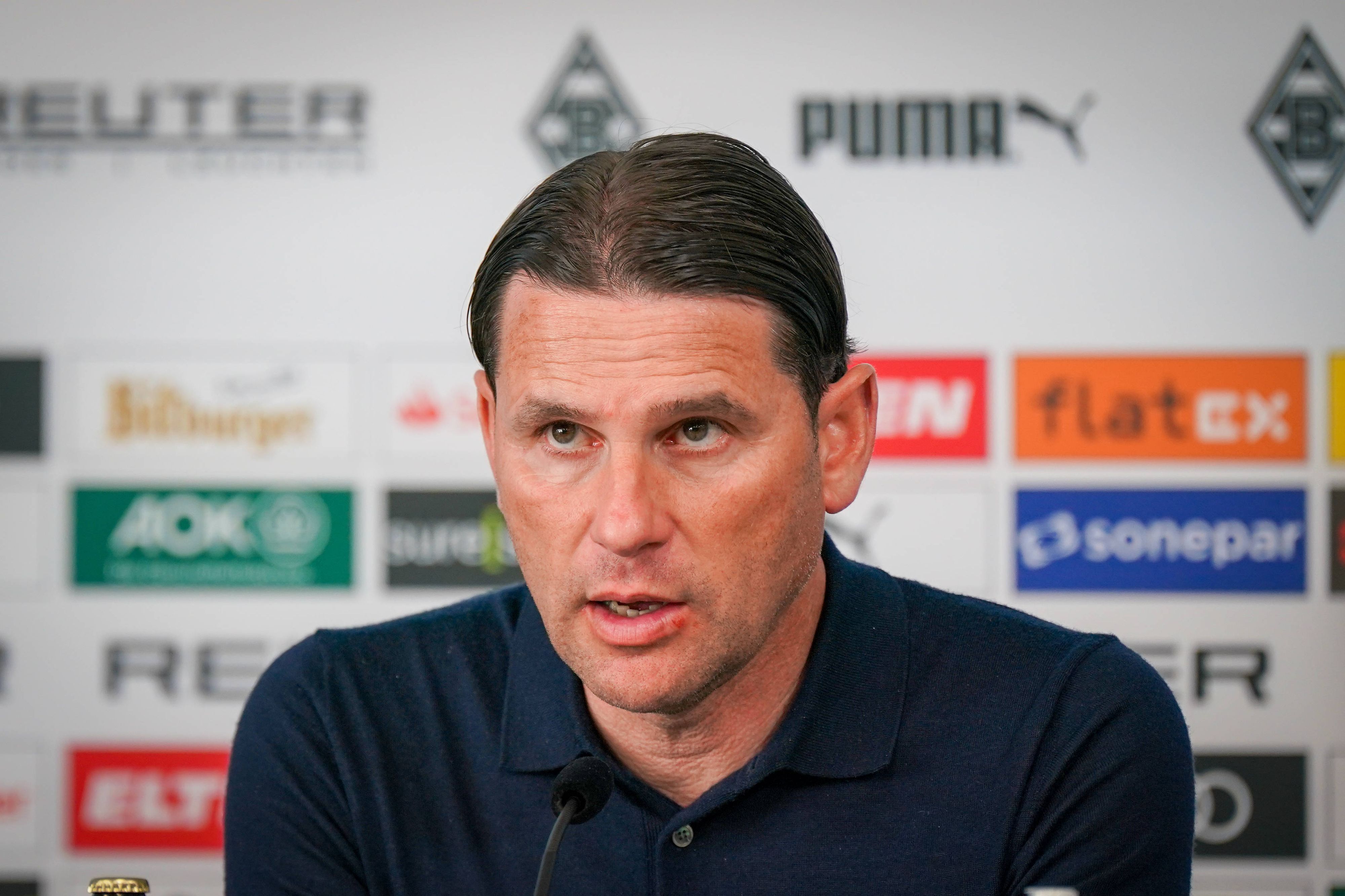 Gerardo Seoane auf der Pressekonferenz.