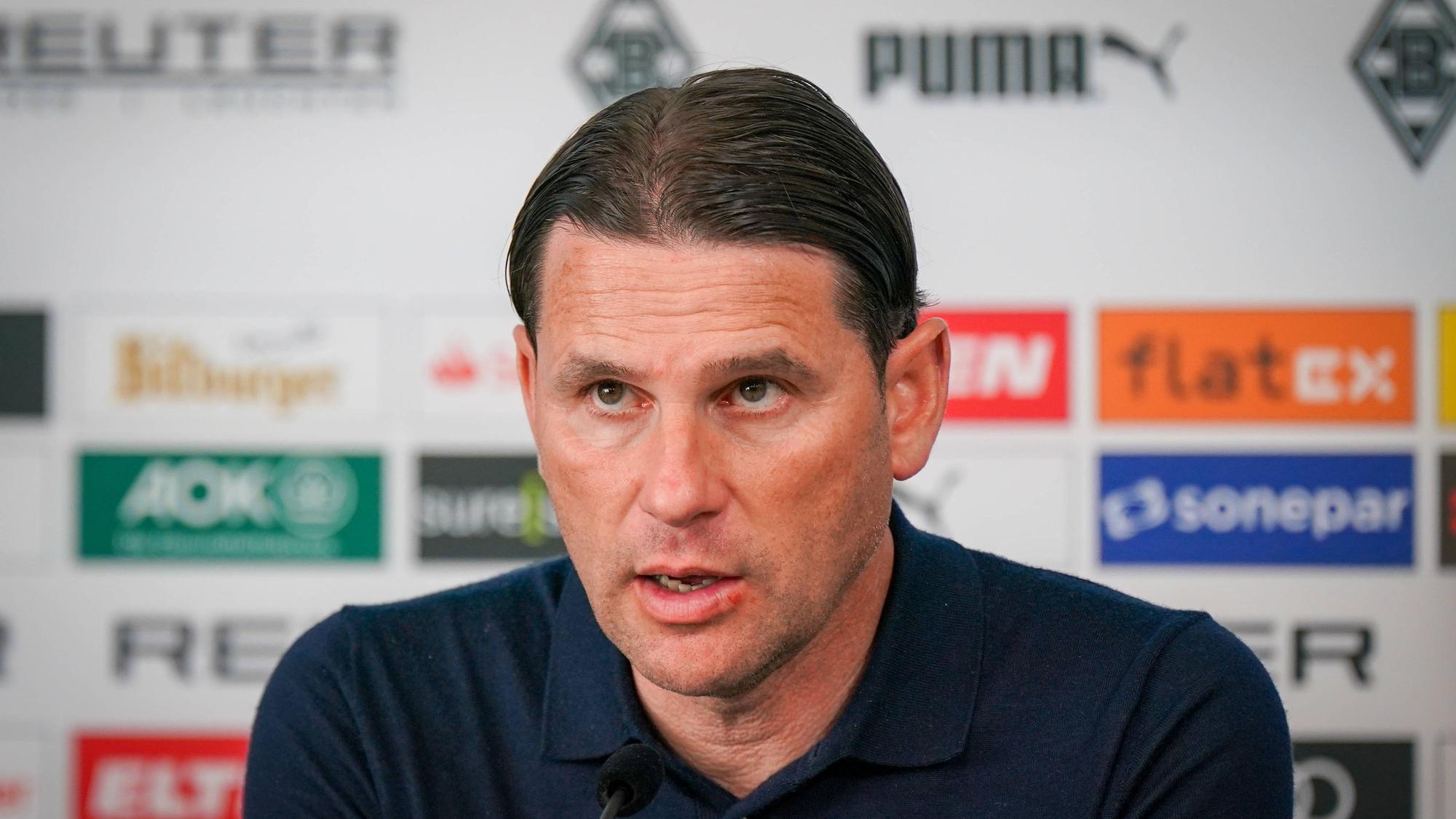 Gerardo Seoane auf der Pressekonferenz.