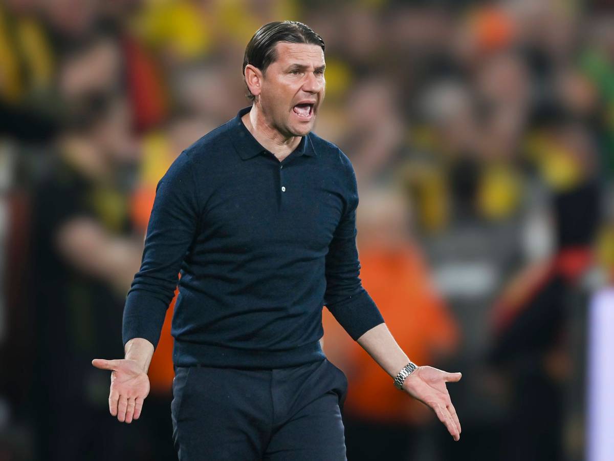 Gerardo Seoane gestikuliert an der Seitenlinie.