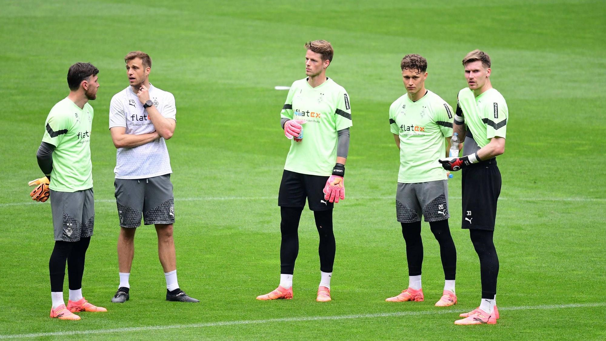 Torhüter von Borussia Mönchengladbach beim Training.
