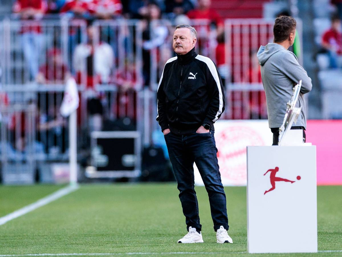 Roland Virkus beim Spiel gegen den FC Bayern München.