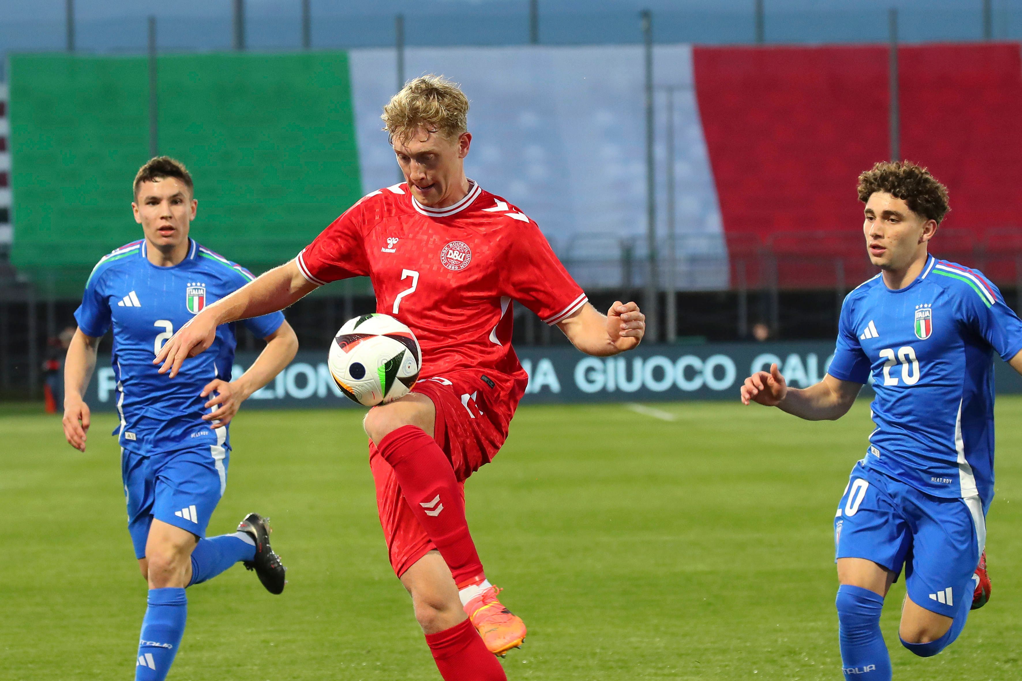 Oliver Sörensen beim U-21-Match gegen Italien am 24. März 2025.