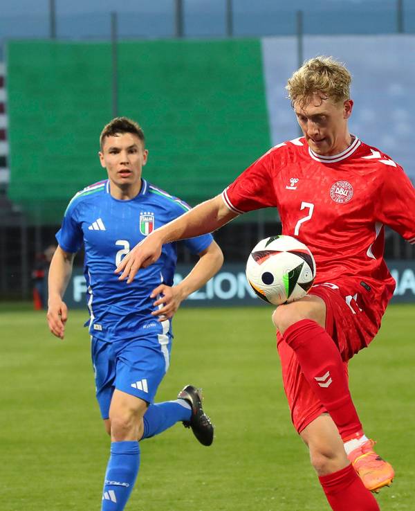 Oliver Sörensen beim U-21-Match gegen Italien am 24. März 2025.