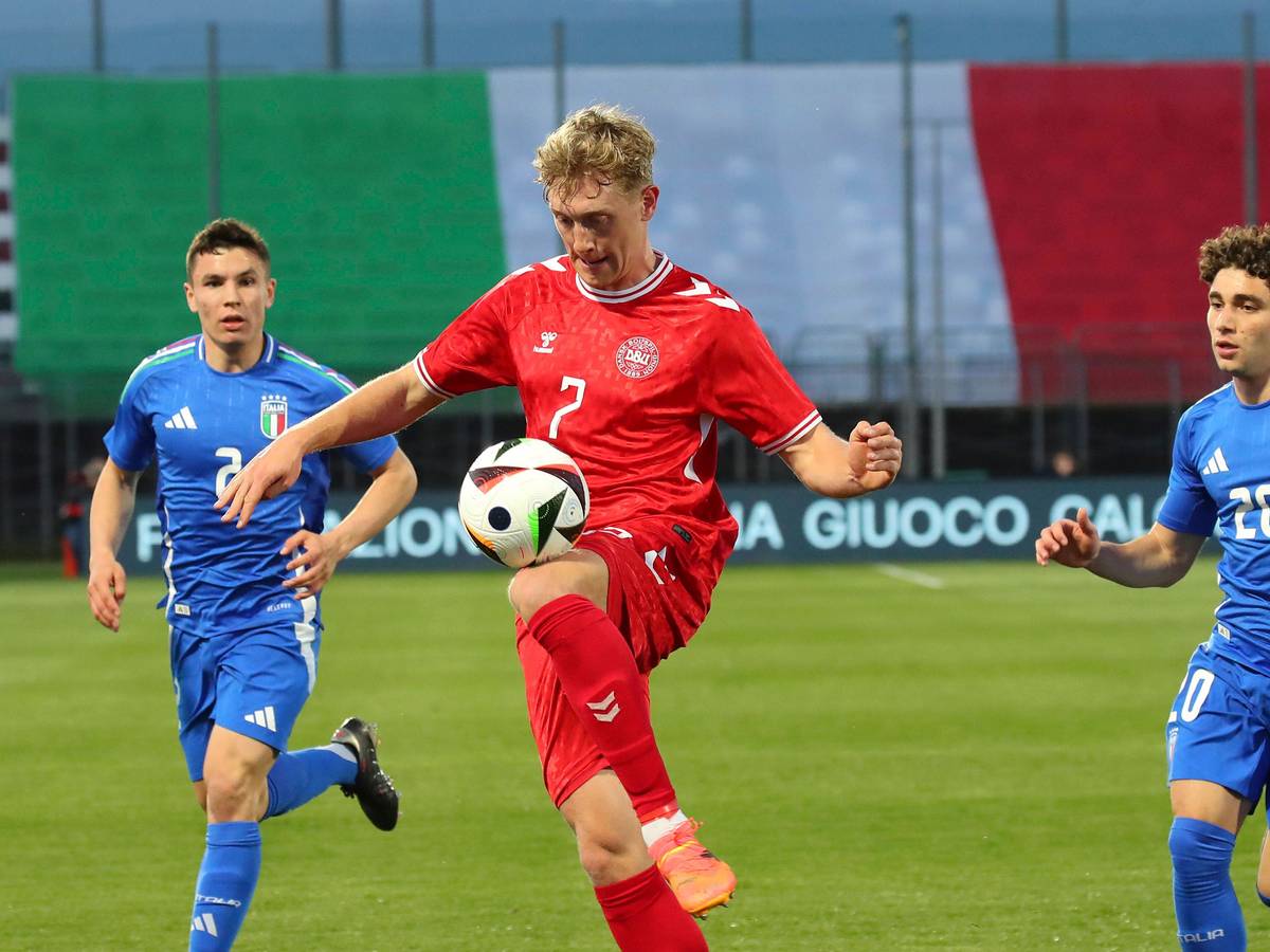 Oliver Sörensen beim U-21-Match gegen Italien am 24. März 2025.