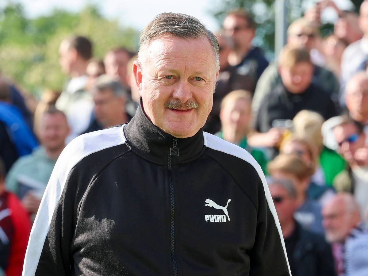 Roland Virkus bei einem Testspiel von Borussia Mönchengladbach.