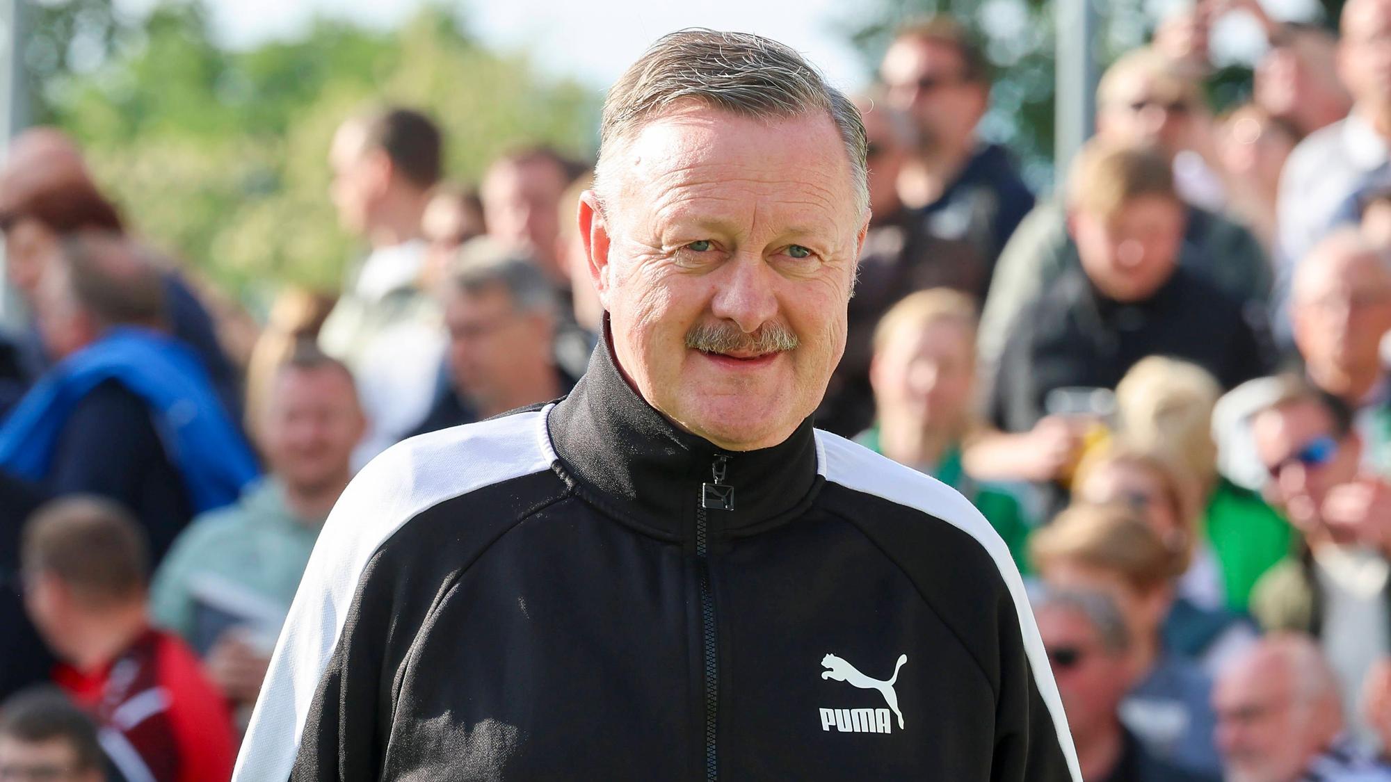 Roland Virkus bei einem Testspiel von Borussia Mönchengladbach.
