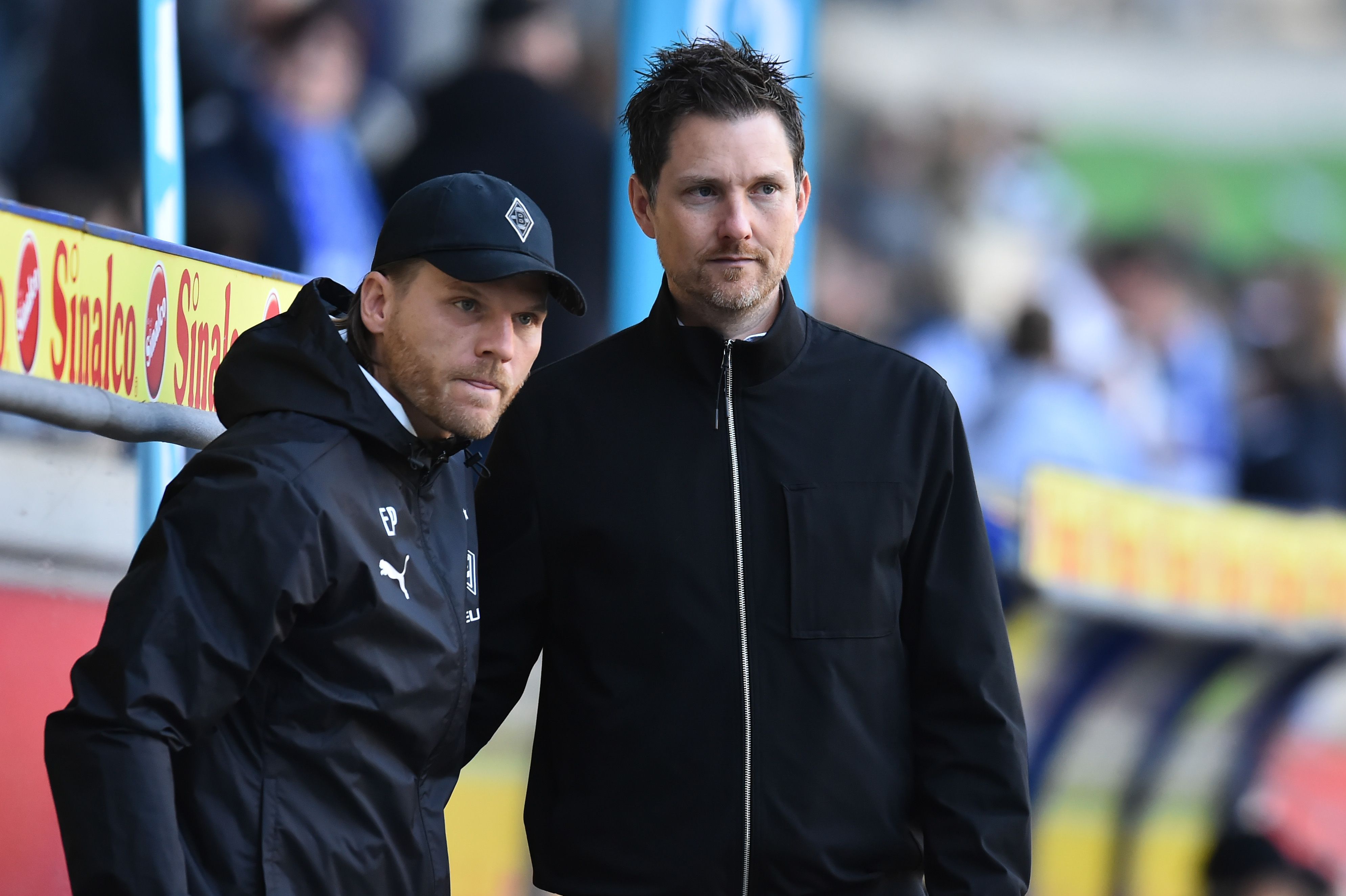 Mirko Sandmöller und Eugen Polanski bei einem Spiel der U23 von Borussia Mönchengladbach.