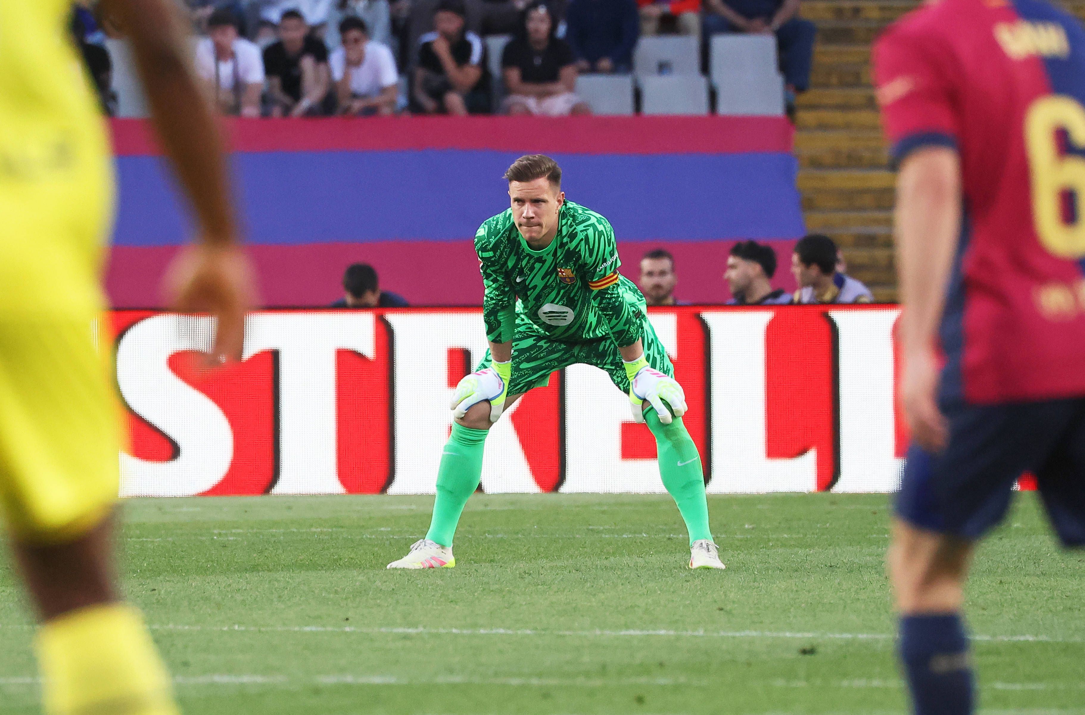Marc-André ter Stegen während eines Spiels gegen Villarreal.