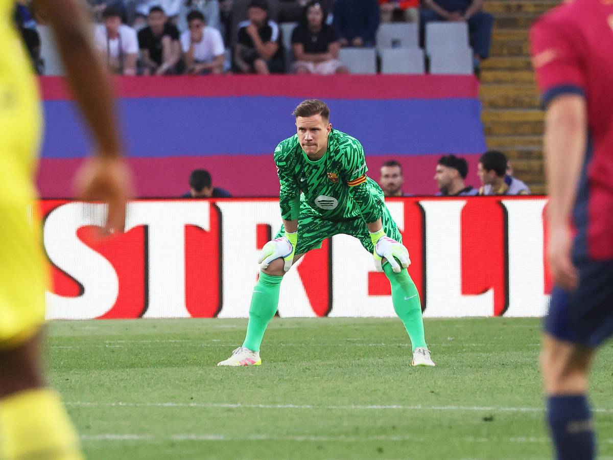 Marc-André ter Stegen während eines Spiels gegen Villarreal.