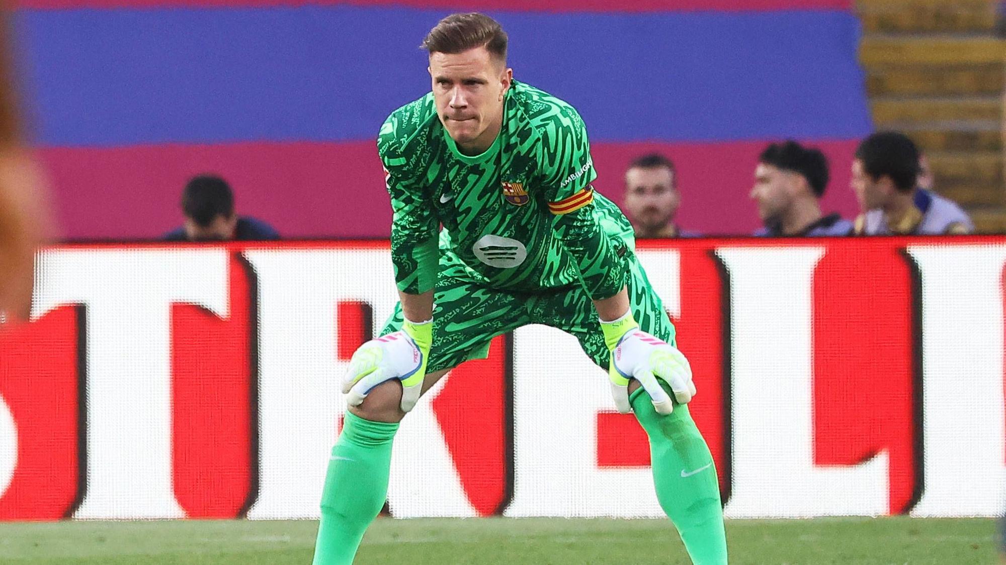 Marc-André ter Stegen während eines Spiels gegen Villarreal.