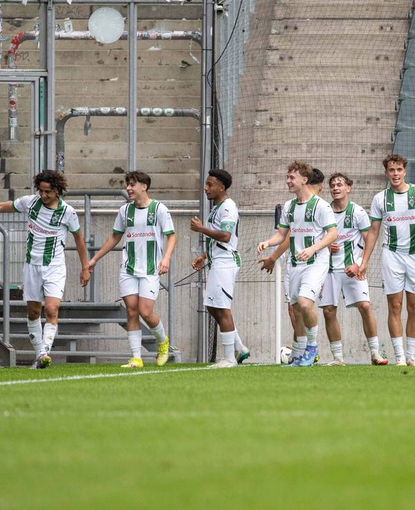 Jubel bei der U17 von Borussia Mönchengladbach.