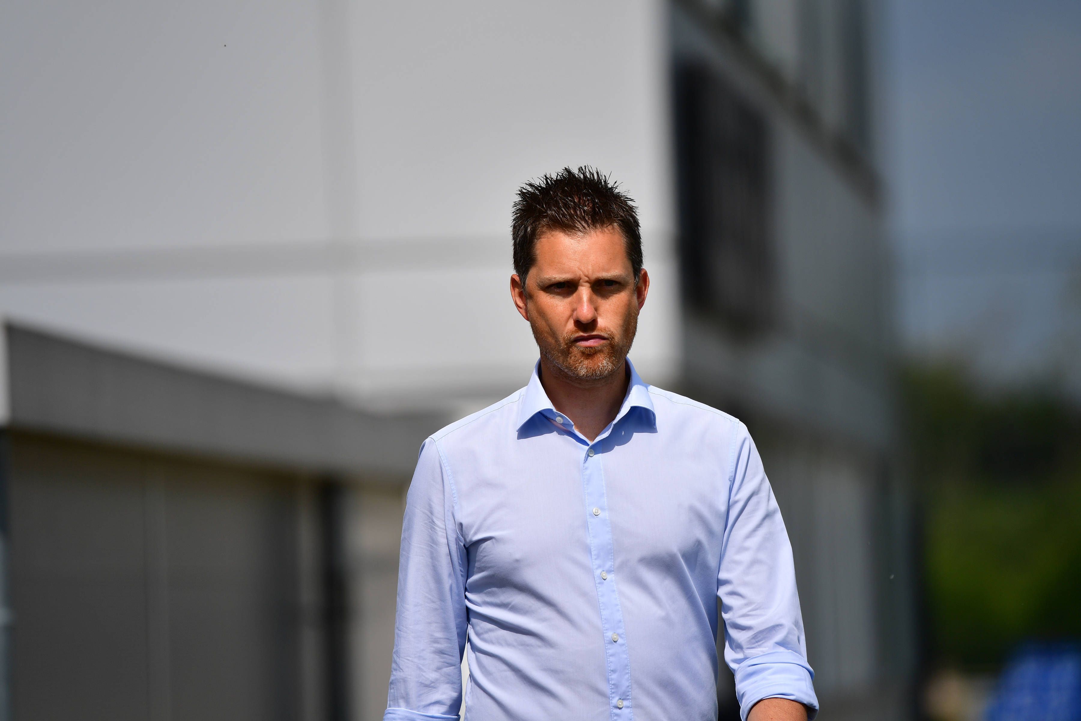 Mirko Sandmöller auf dem Weg zum Training.