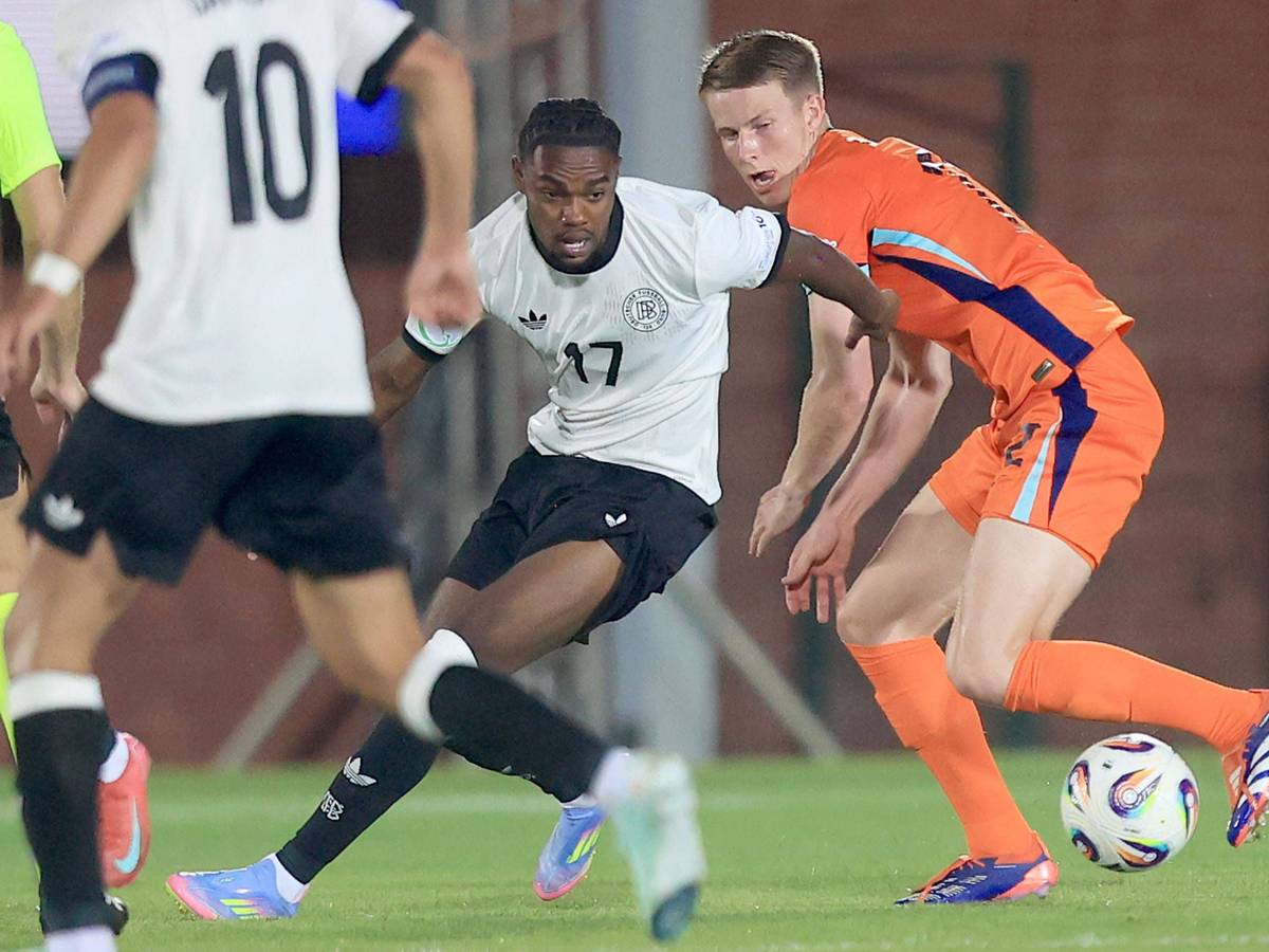 Charles Herrmann im Einsatz mit dem DFB bei der U19-Europameisterschaft.