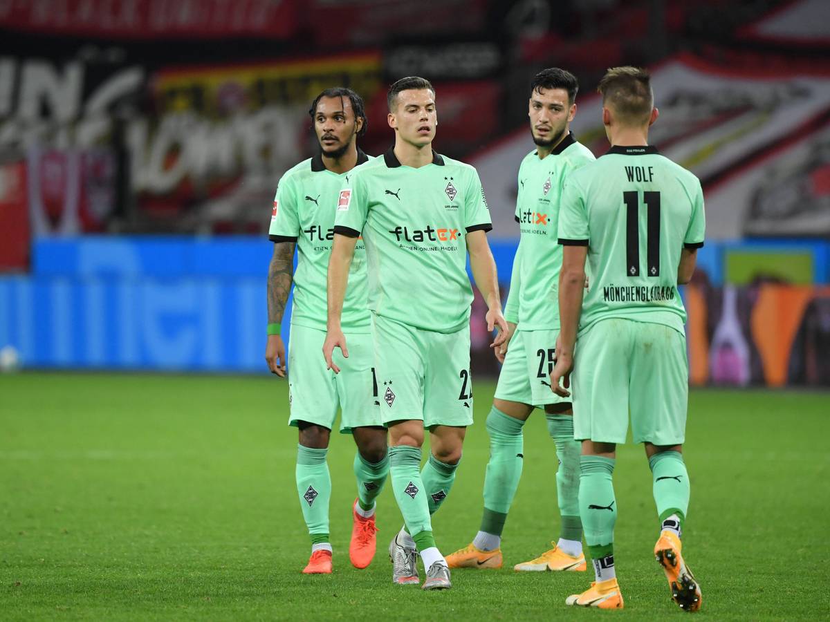 Spieler von Borussia Mönchengladbach sind frustriert.