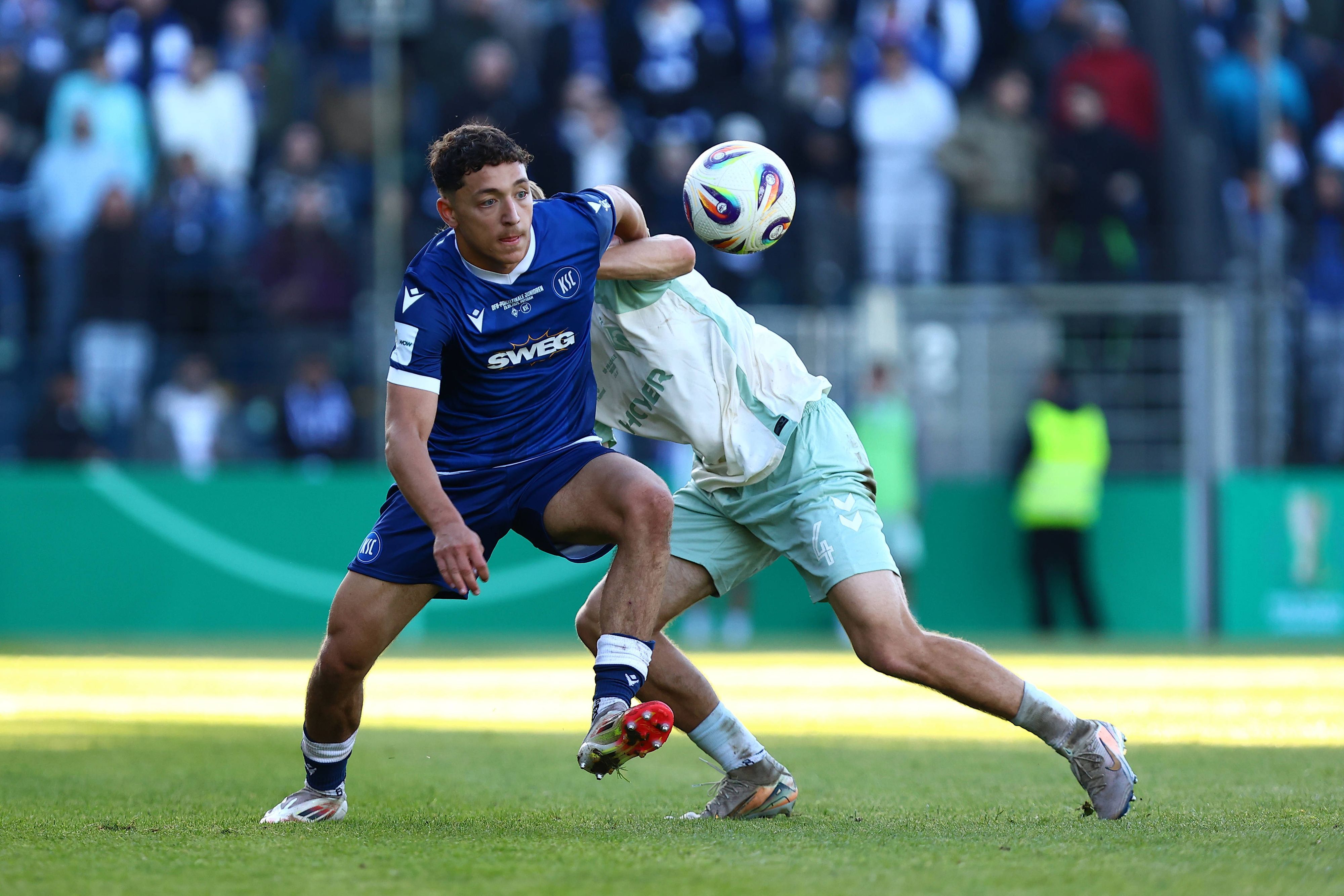 U23-Neuverpflichtung Kemal Cirpan beim Finale des DFB-Pokals der Junioren am 23. Mai 2025.