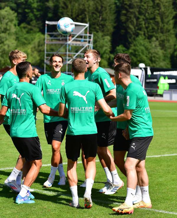Gladbach-Profis im Trainingslager.