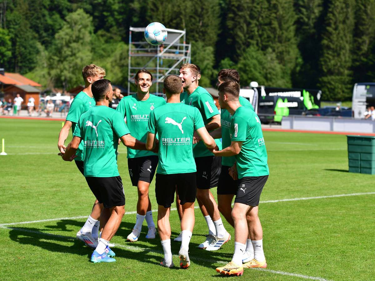 Gladbach-Profis im Trainingslager.