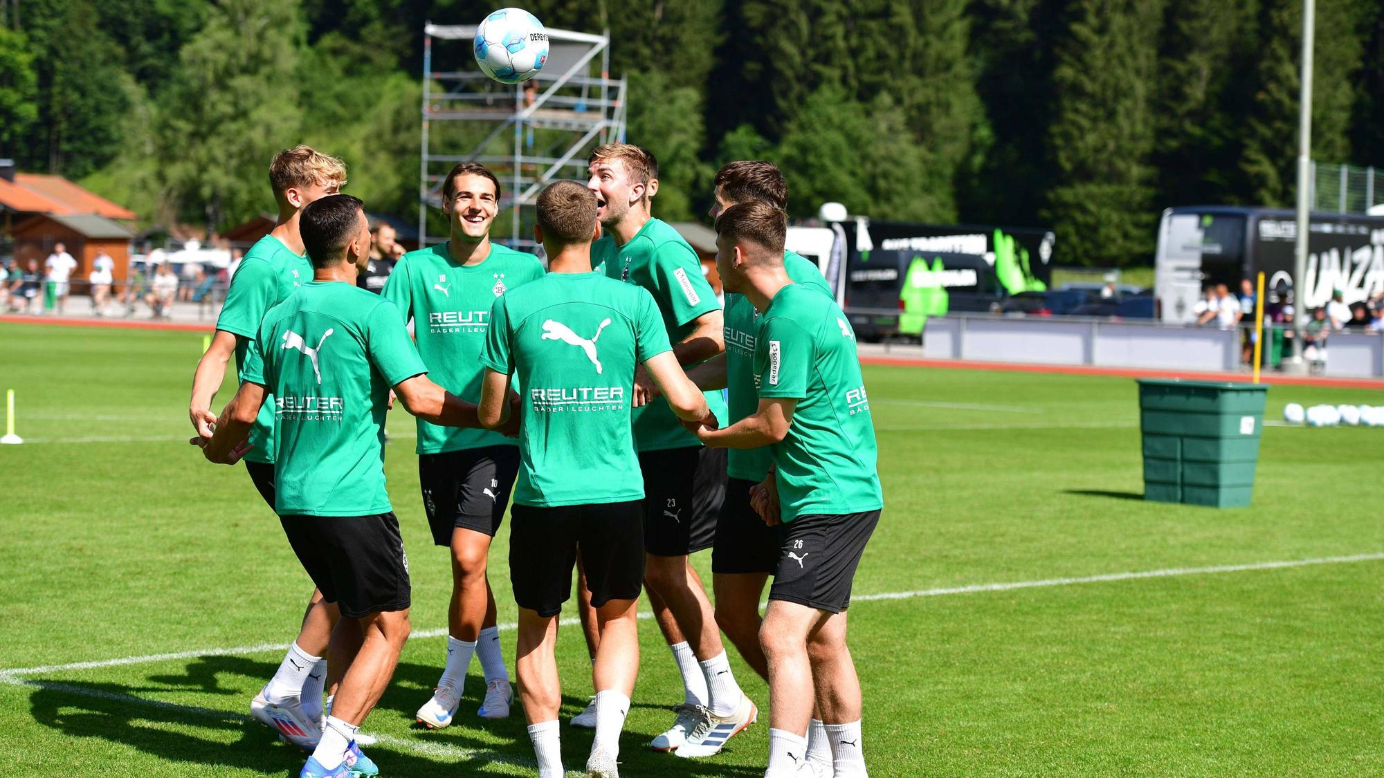 Gladbach-Profis im Trainingslager.