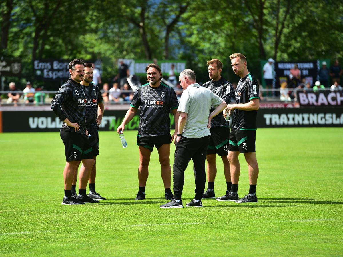 Das Trainer-Team von Borussia Mönchengladbach aus der Saison 2022/23.