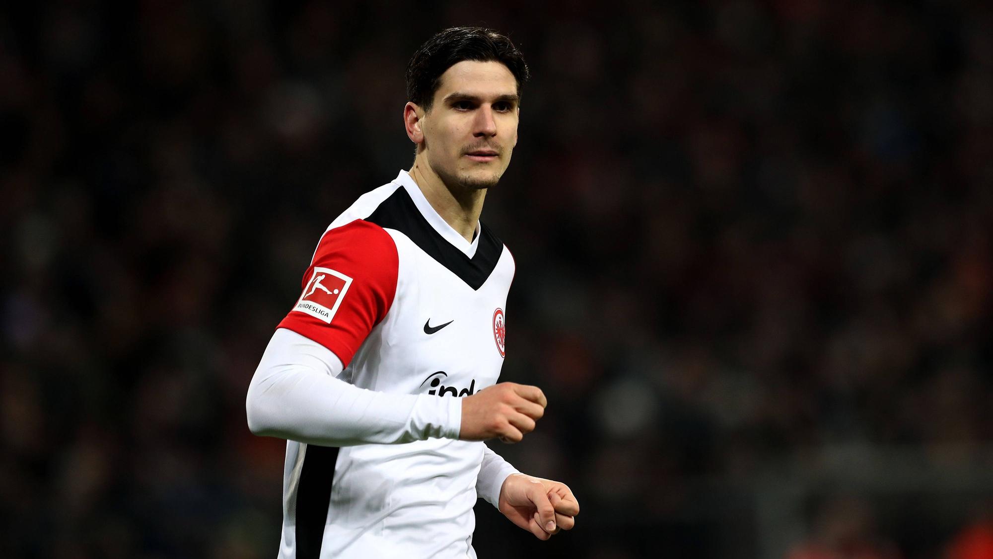 Igor Matanovic bei einem Spiel von Eintracht Frankfurt.