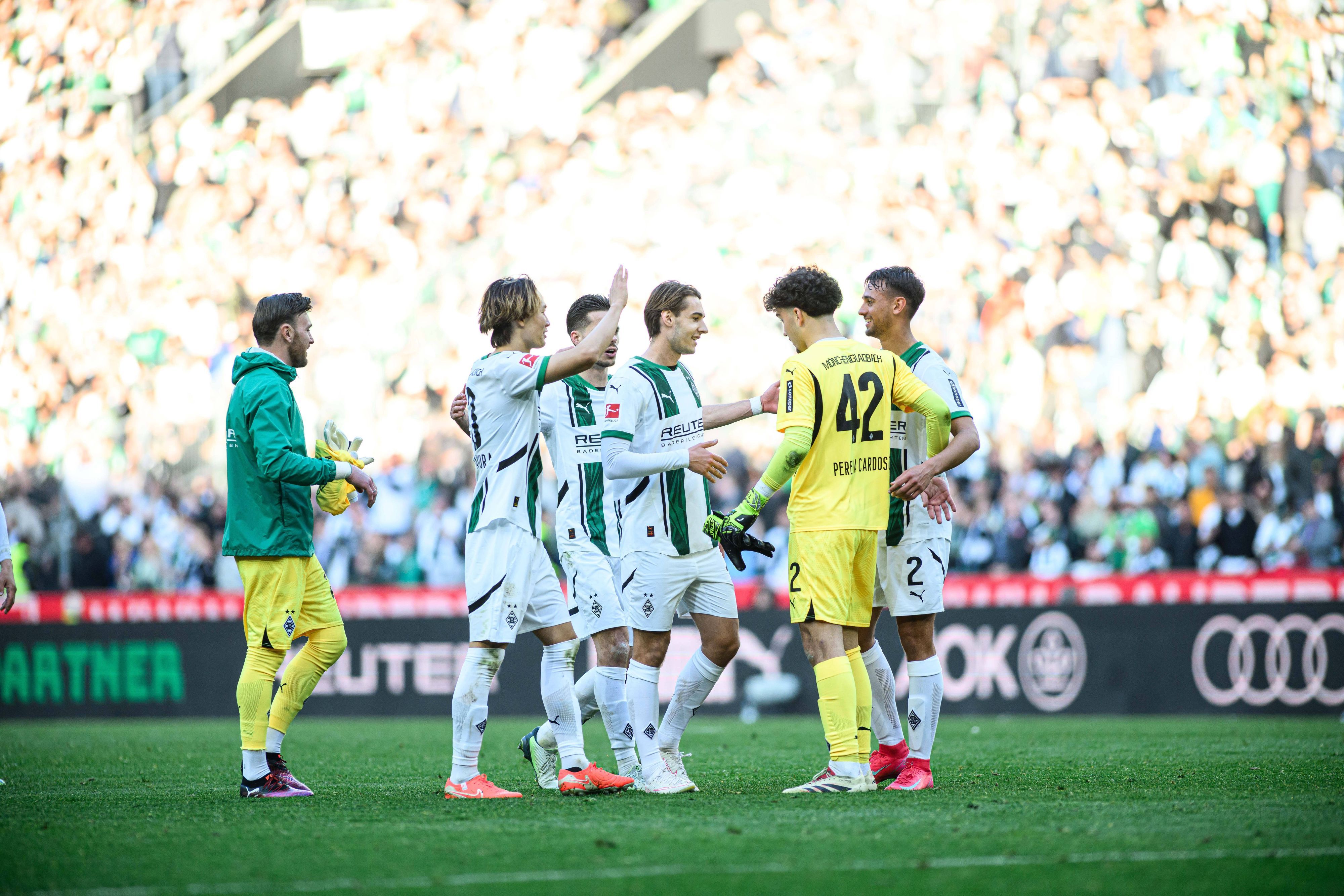 Die Spieler von Borussia Mönchengladbach.