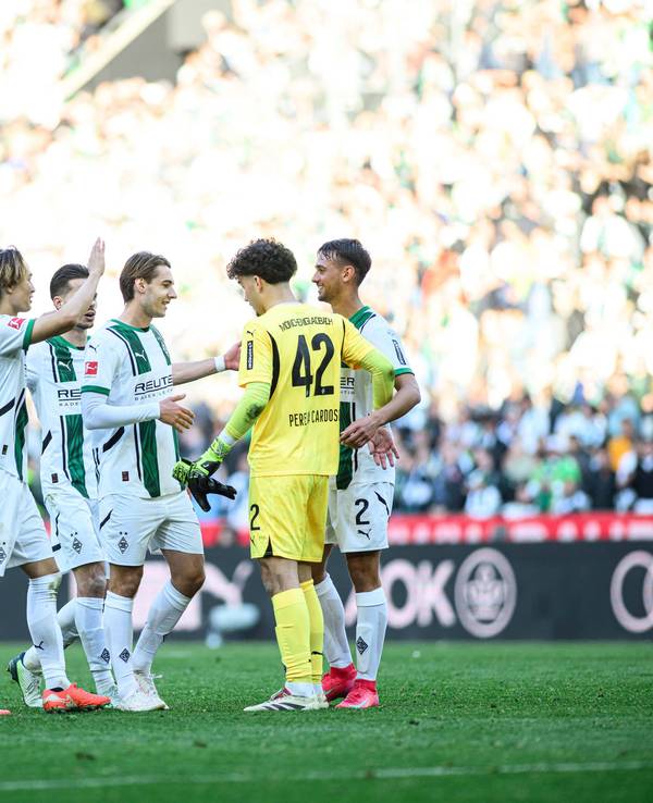 Die Spieler von Borussia Mönchengladbach.