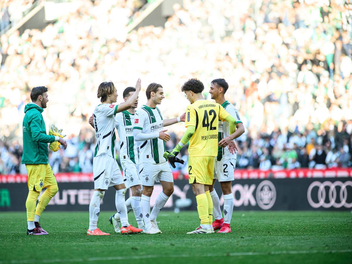 Die Spieler von Borussia Mönchengladbach.