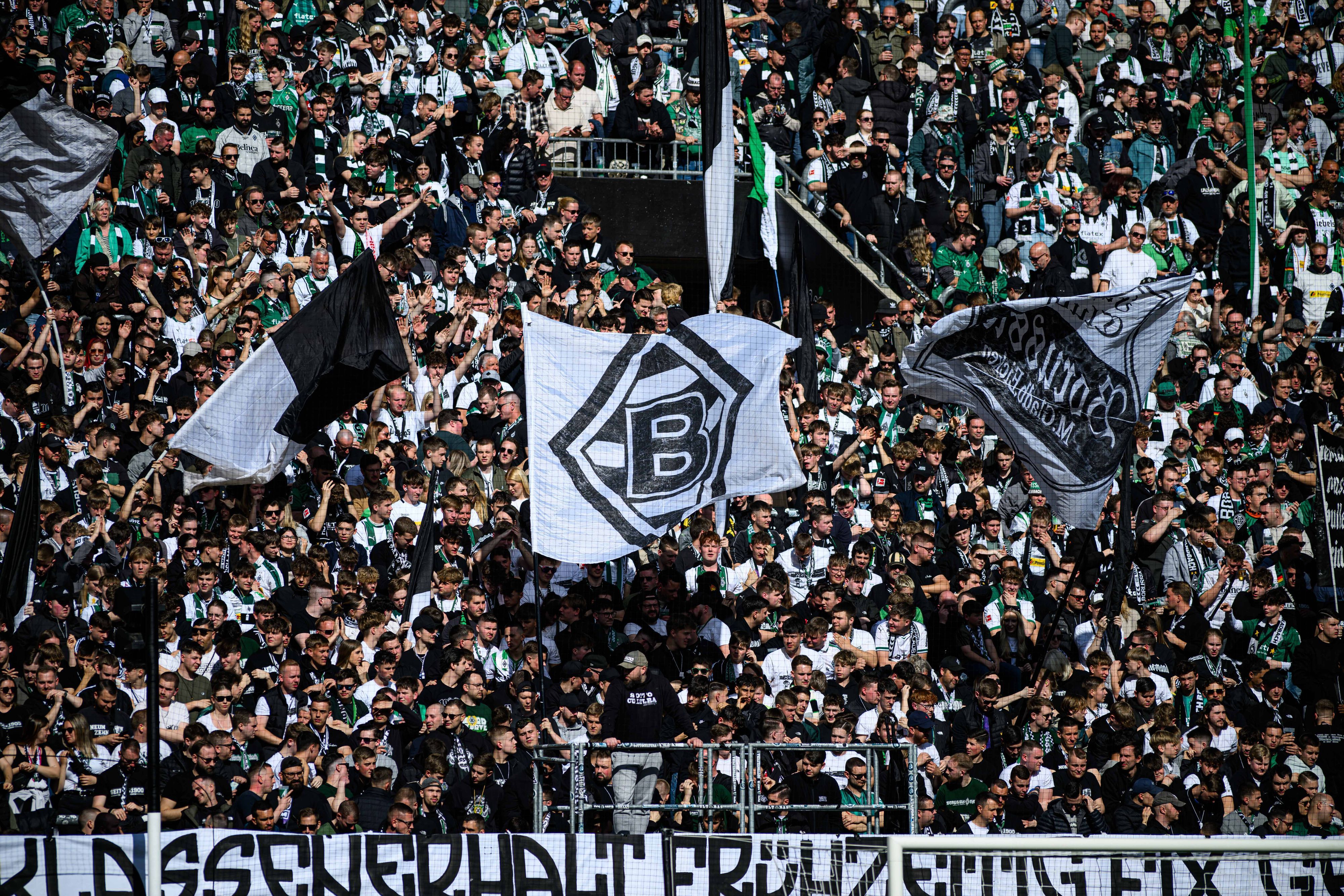 Fankurve Borussia Mönchengladbach.