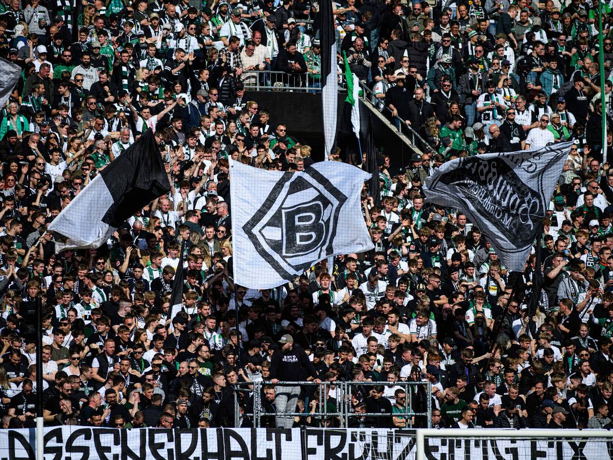 Fankurve Borussia Mönchengladbach.