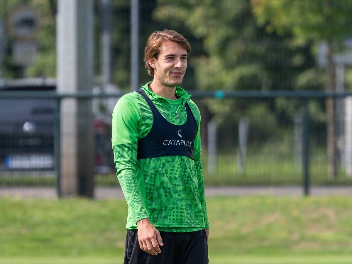 Florian Neuhaus beim Training mit der U23 von Borussia Mönchengladbach.